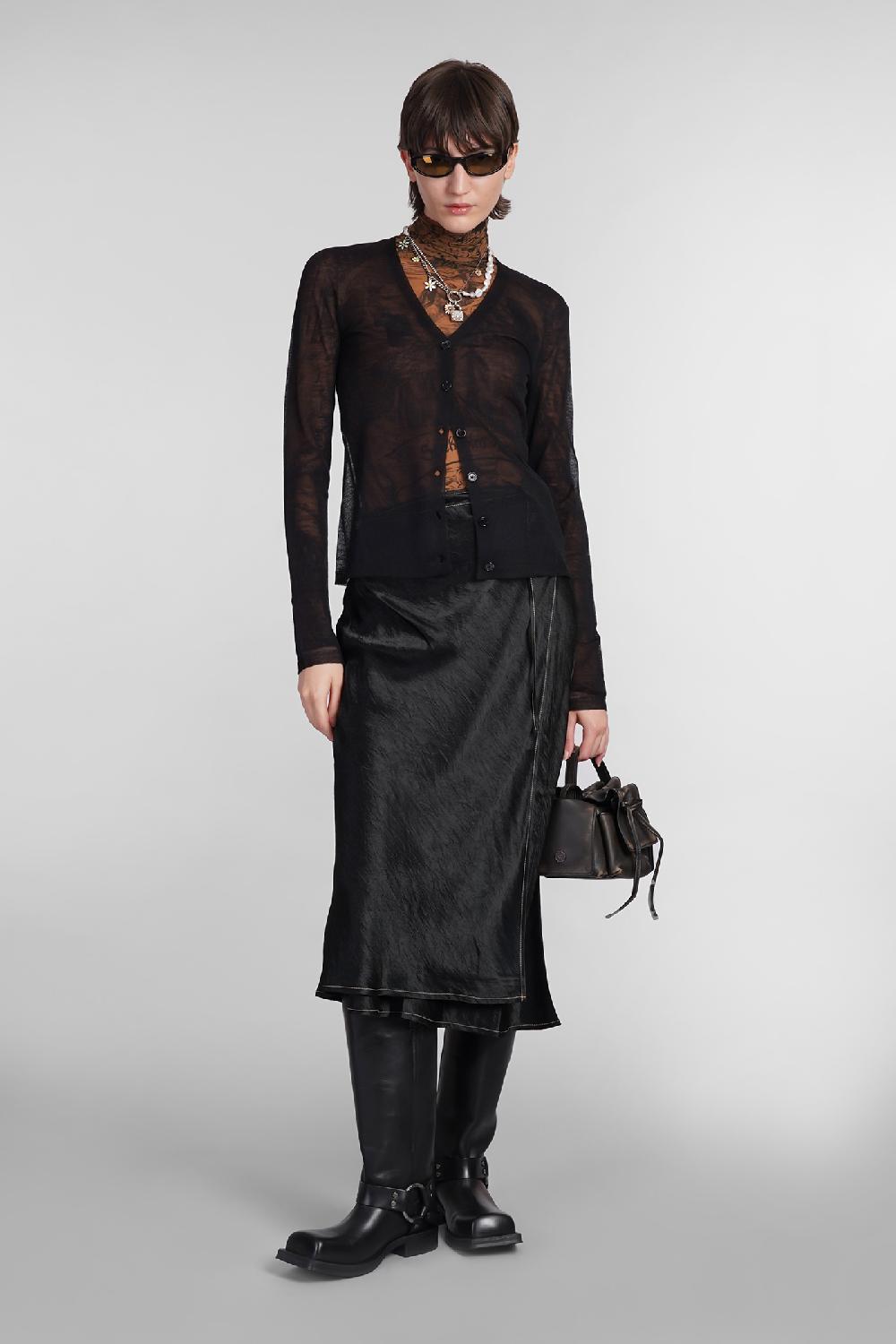Deliberti Acne Studios Cardigan in lana nera cod. 402627 - Deliberti The Luxury Shopping Acquista Ora