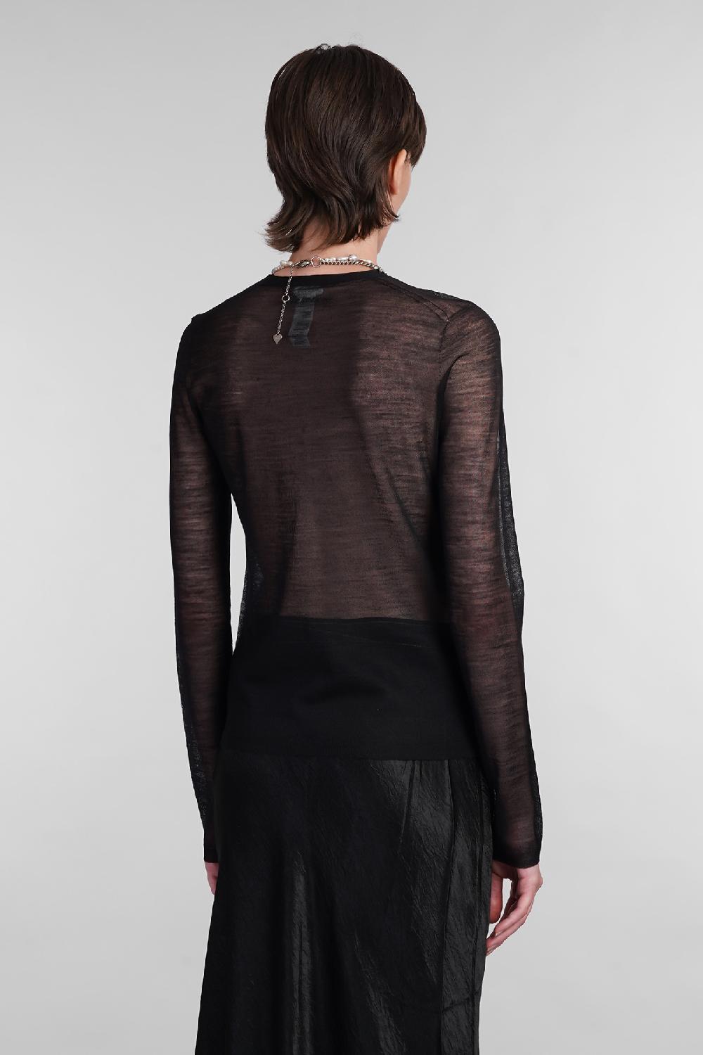 Deliberti Acne Studios Cardigan in lana nera cod. 402627 - Deliberti The Luxury Shopping Acquista Ora