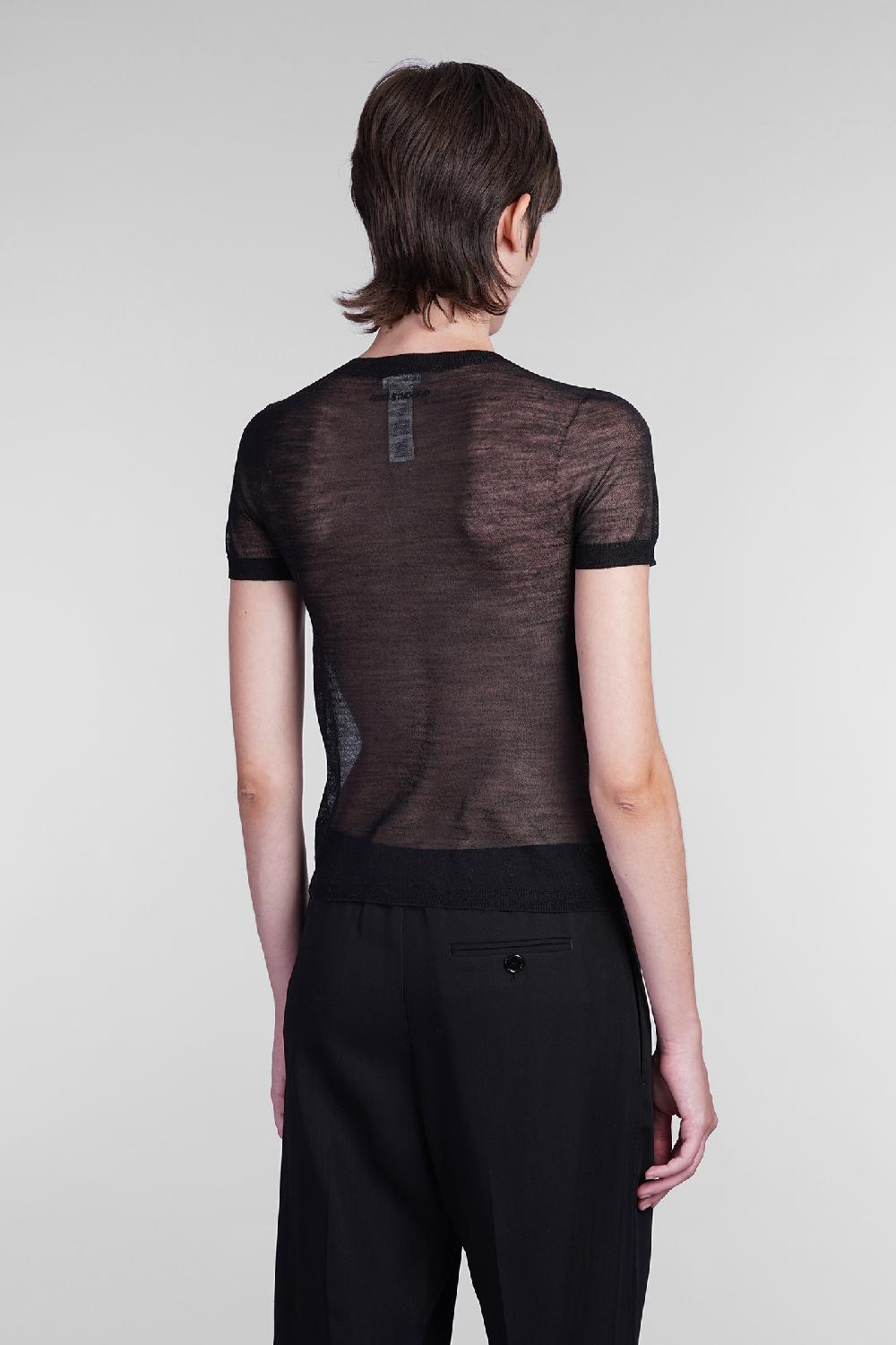 Deliberti Acne Studios T-shirt in lana nera cod. 406151 - Deliberti The Luxury Shopping Shopping Online