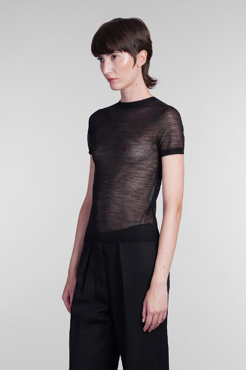 Deliberti Acne Studios T-shirt in lana nera cod. 406151 - Deliberti The Luxury Shopping Shopping Online