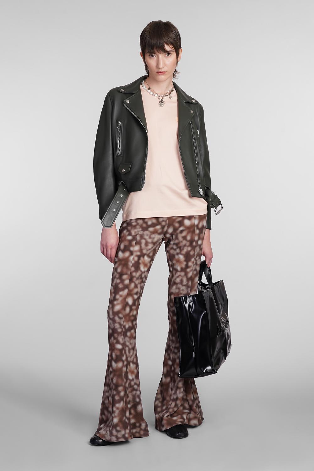 Deliberti Acne Studios Giacca biker mock in pelle verde cod. 344039 - Deliberti The Luxury Shopping Affare Del Giorno