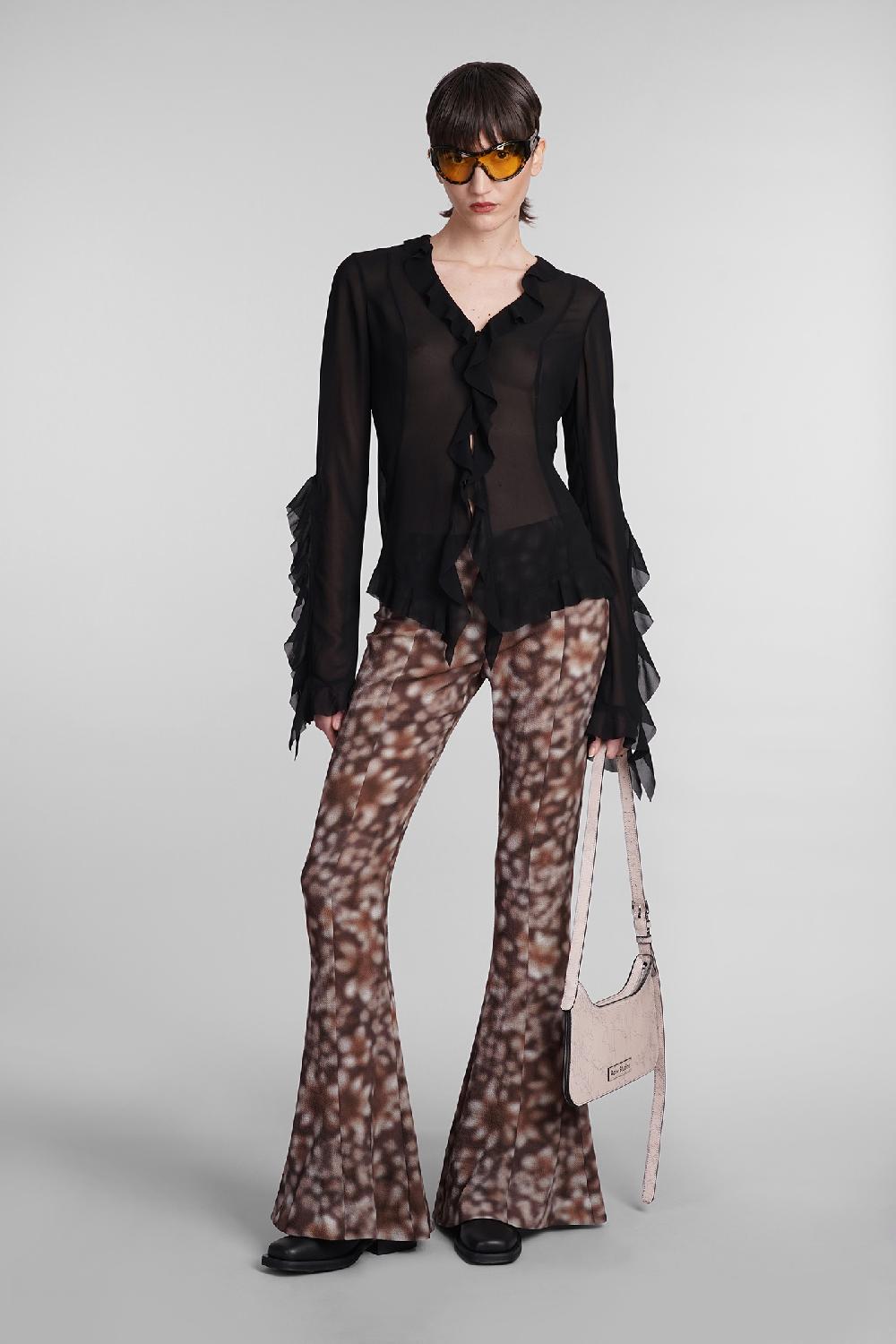 Deliberti Acne Studios Blusa in poliestere nero cod. 393898 - Deliberti The Luxury Shopping Prezzo Ridotto