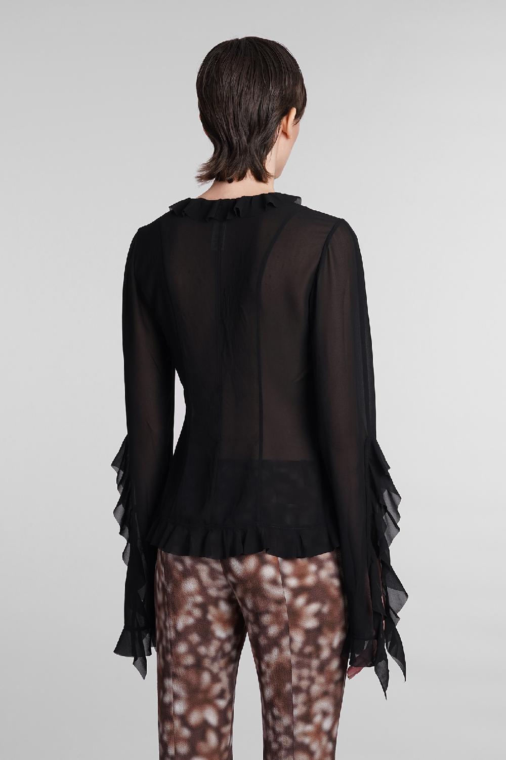 Deliberti Acne Studios Blusa in poliestere nero cod. 393898 - Deliberti The Luxury Shopping Prezzo Ridotto