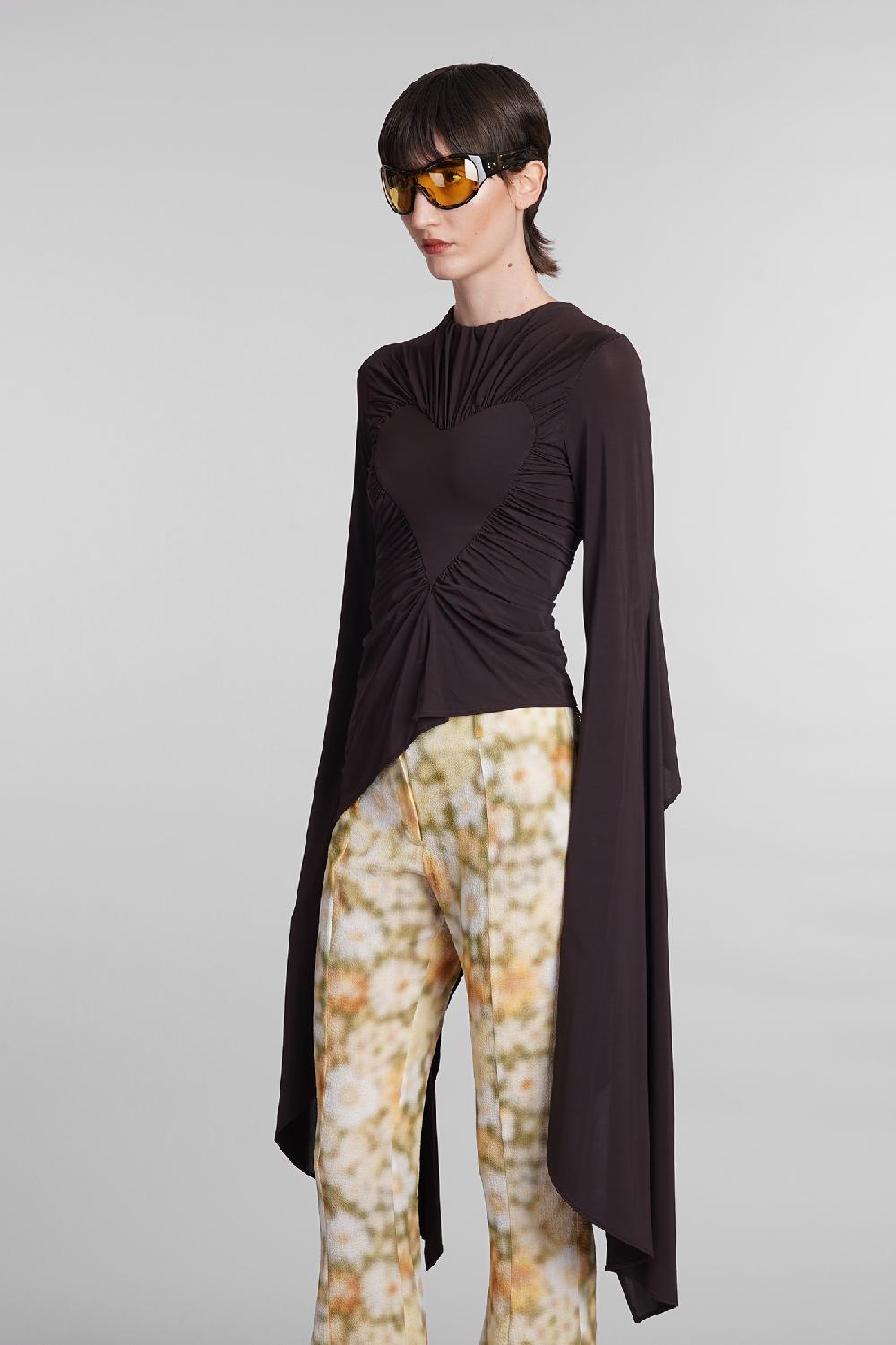 Deliberti Acne Studios Maglia in viscosa marrone cod. 395337 - Deliberti The Luxury Shopping Convenienza