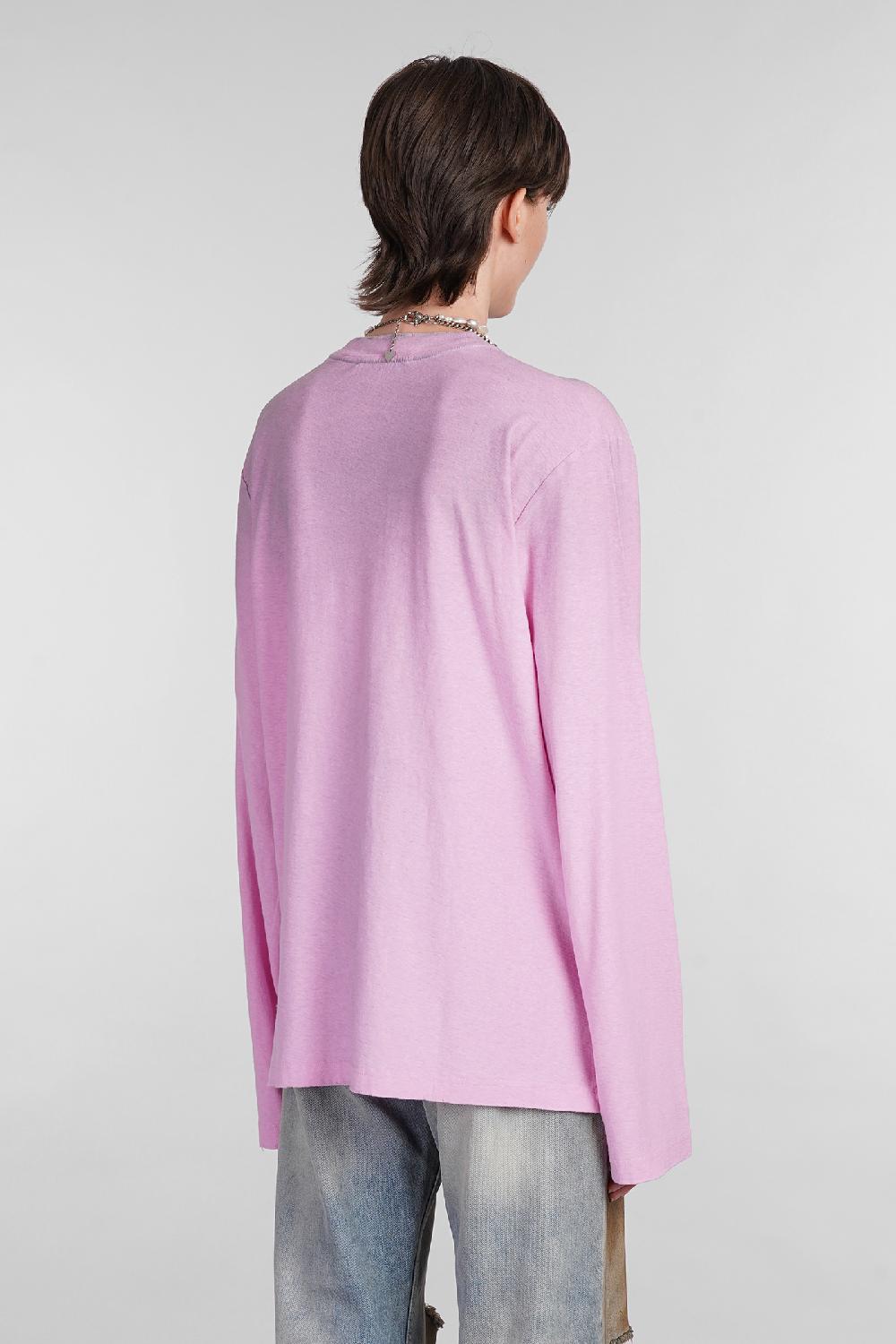 Deliberti Acne Studios T-shirt in cotone rosa cod. 402638 - Deliberti The Luxury Shopping Offerta