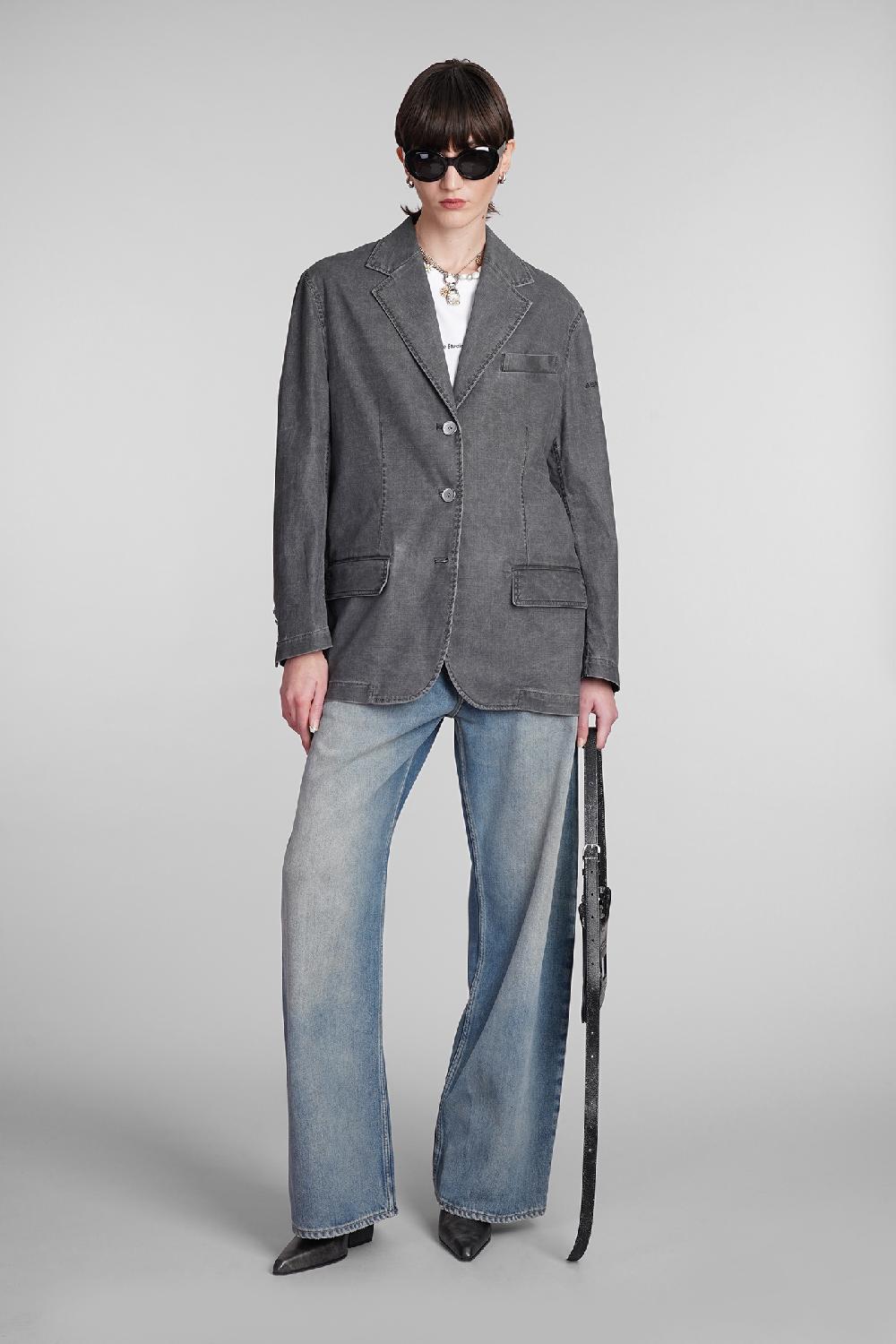 Deliberti Acne Studios Blazer in cotone grigio cod. 393872 - Deliberti The Luxury Shopping Economico
