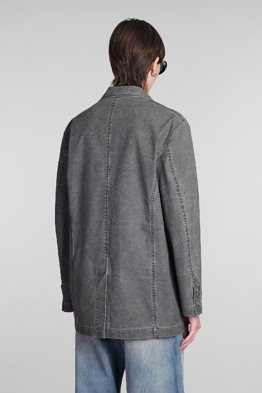 Deliberti Acne Studios Blazer in cotone grigio cod. 393872 - Deliberti The Luxury Shopping Economico