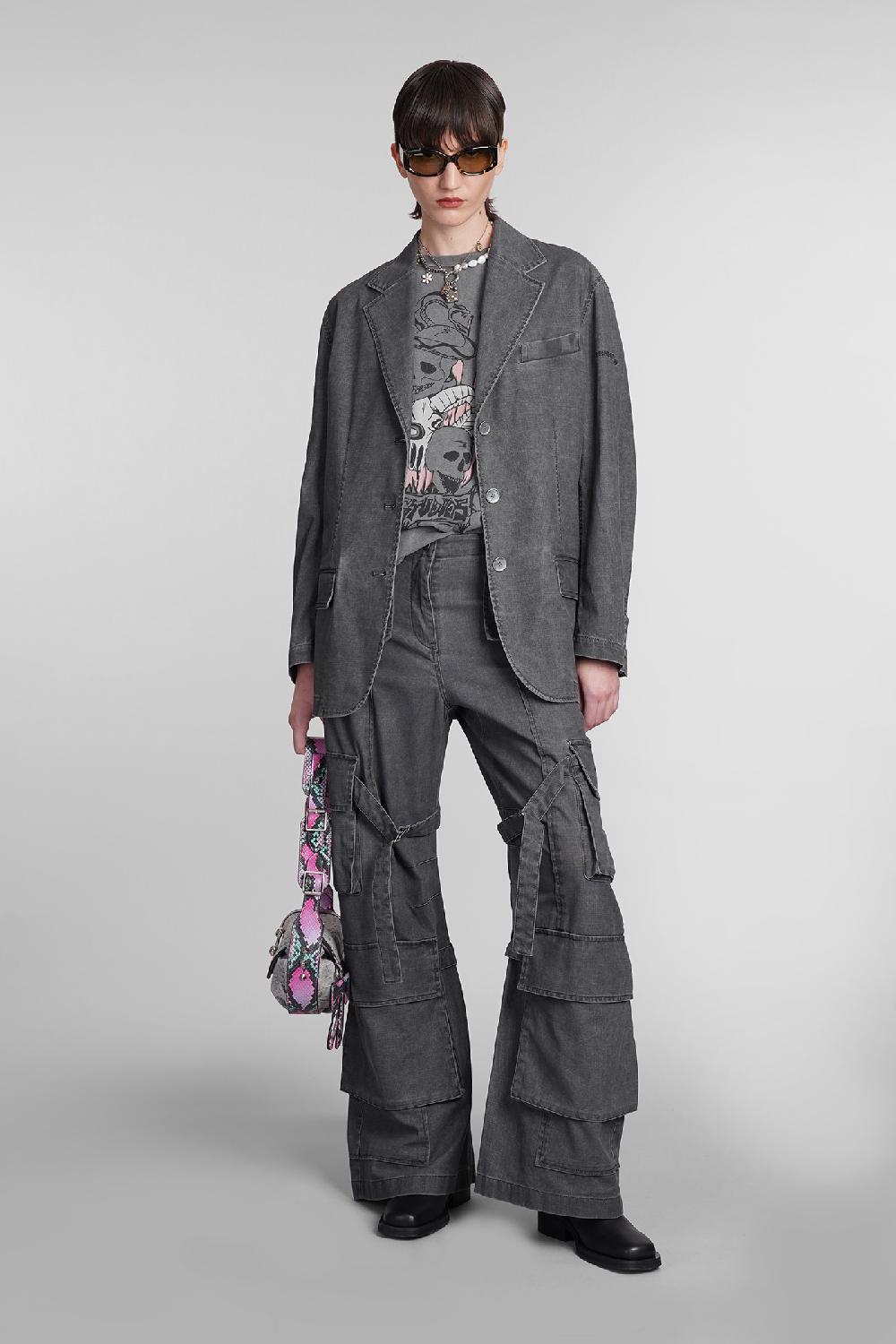 Deliberti Acne Studios Pantalone in cotone grigio cod. 395336 - Deliberti The Luxury Shopping Outlet