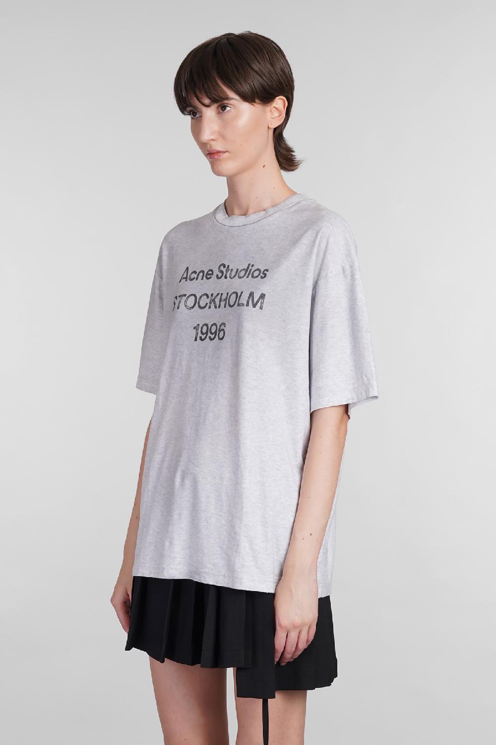 Deliberti Acne Studios T-shirt in cotone grigio cod. 402639 - Deliberti The Luxury Shopping In Vendita