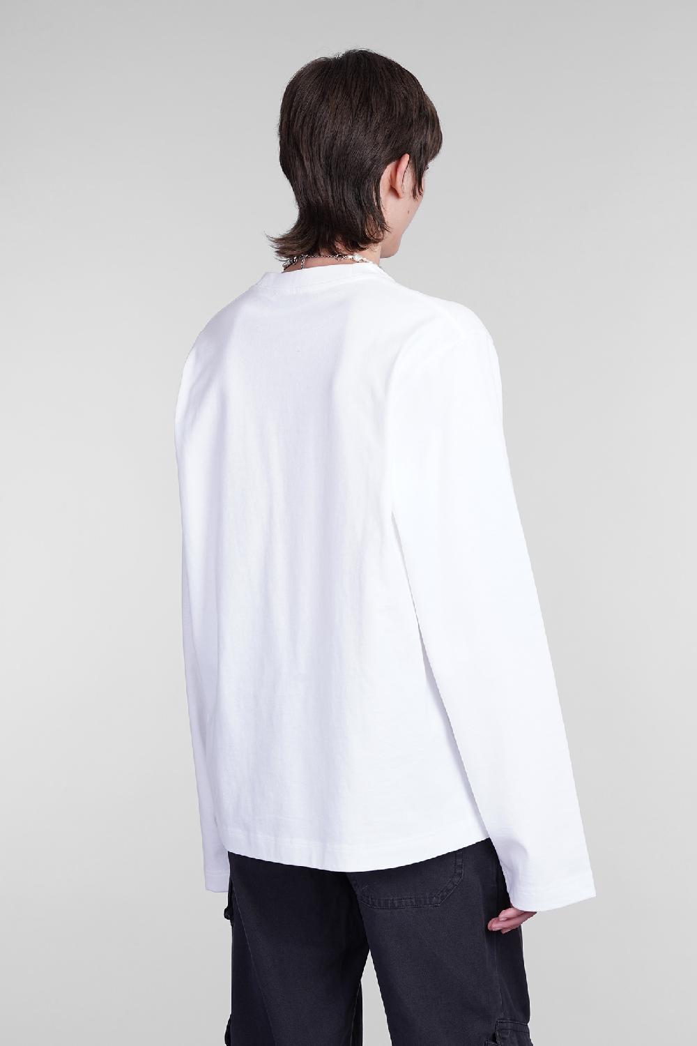 Deliberti Acne Studios T-shirt in cotone bianco cod. 405580 - Deliberti The Luxury Shopping Saldi Di Fabbrica