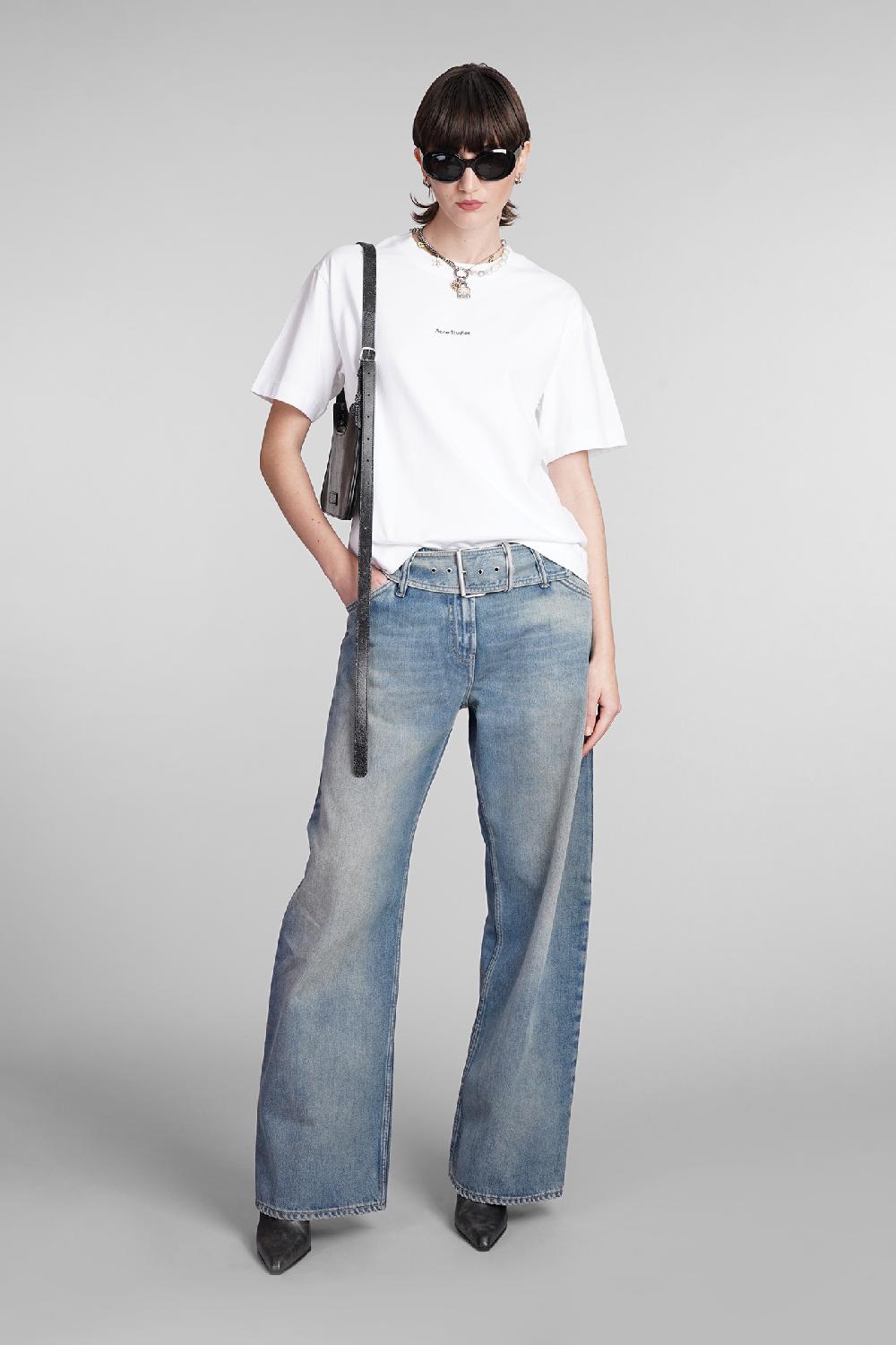 Deliberti Acne Studios T-shirt in cotone bianco cod. 393901 - Deliberti The Luxury Shopping Moda
