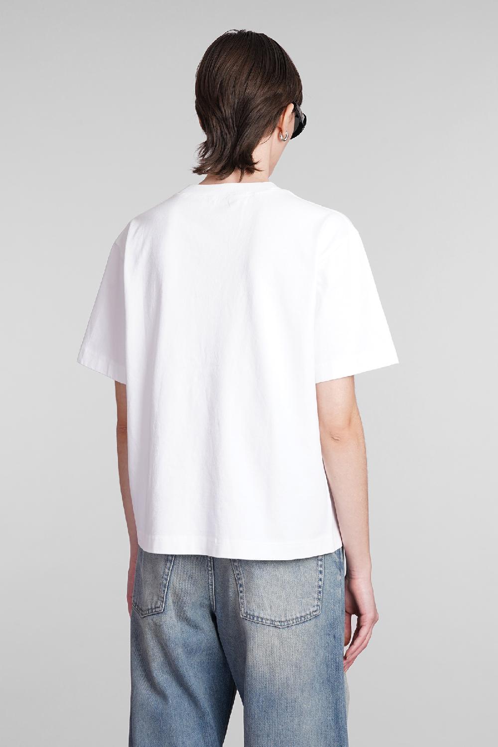 Deliberti Acne Studios T-shirt in cotone bianco cod. 393901 - Deliberti The Luxury Shopping Moda