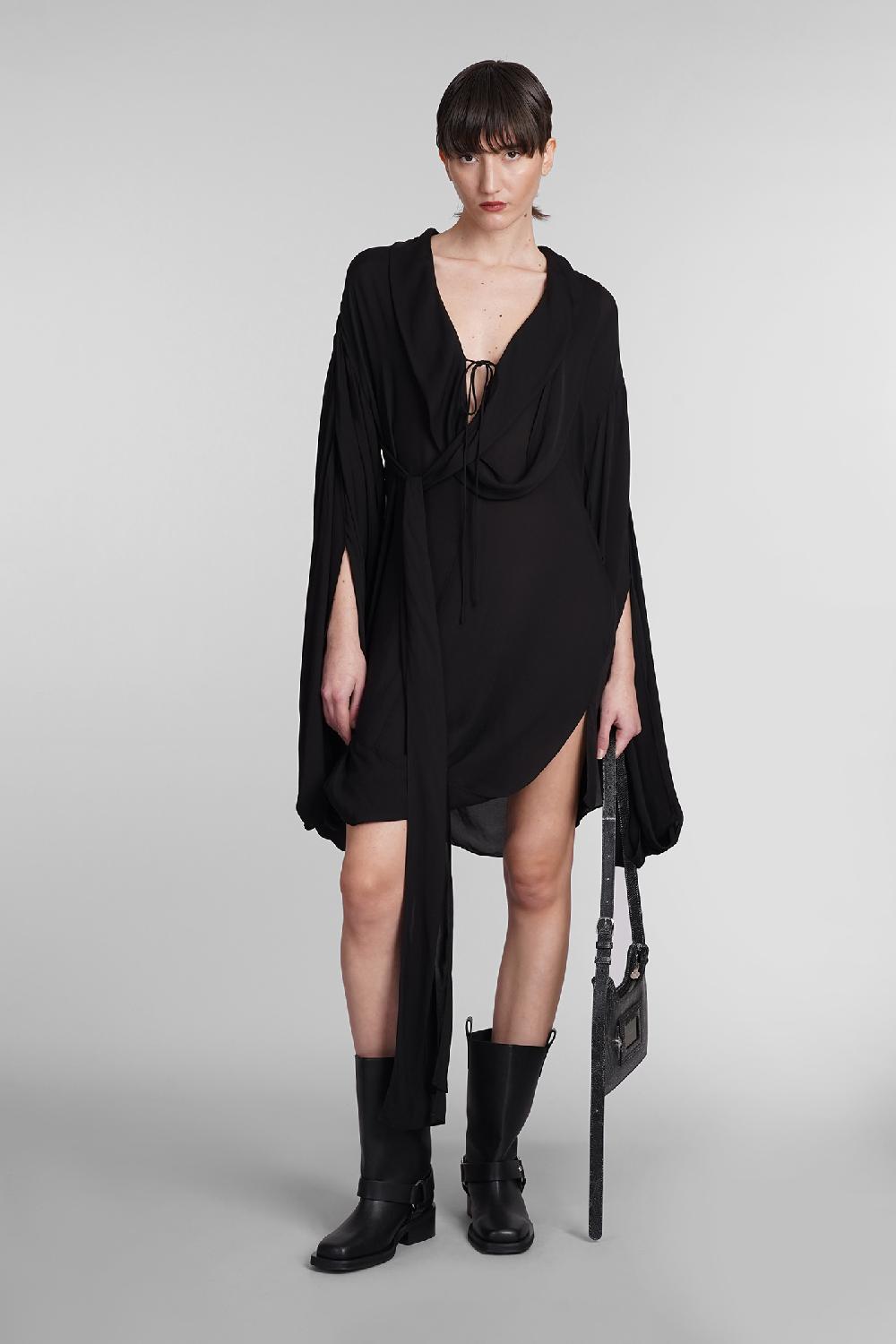 Deliberti Acne Studios Abito in viscosa nera cod. 395331 - Deliberti The Luxury Shopping Prezzo di fabbrica