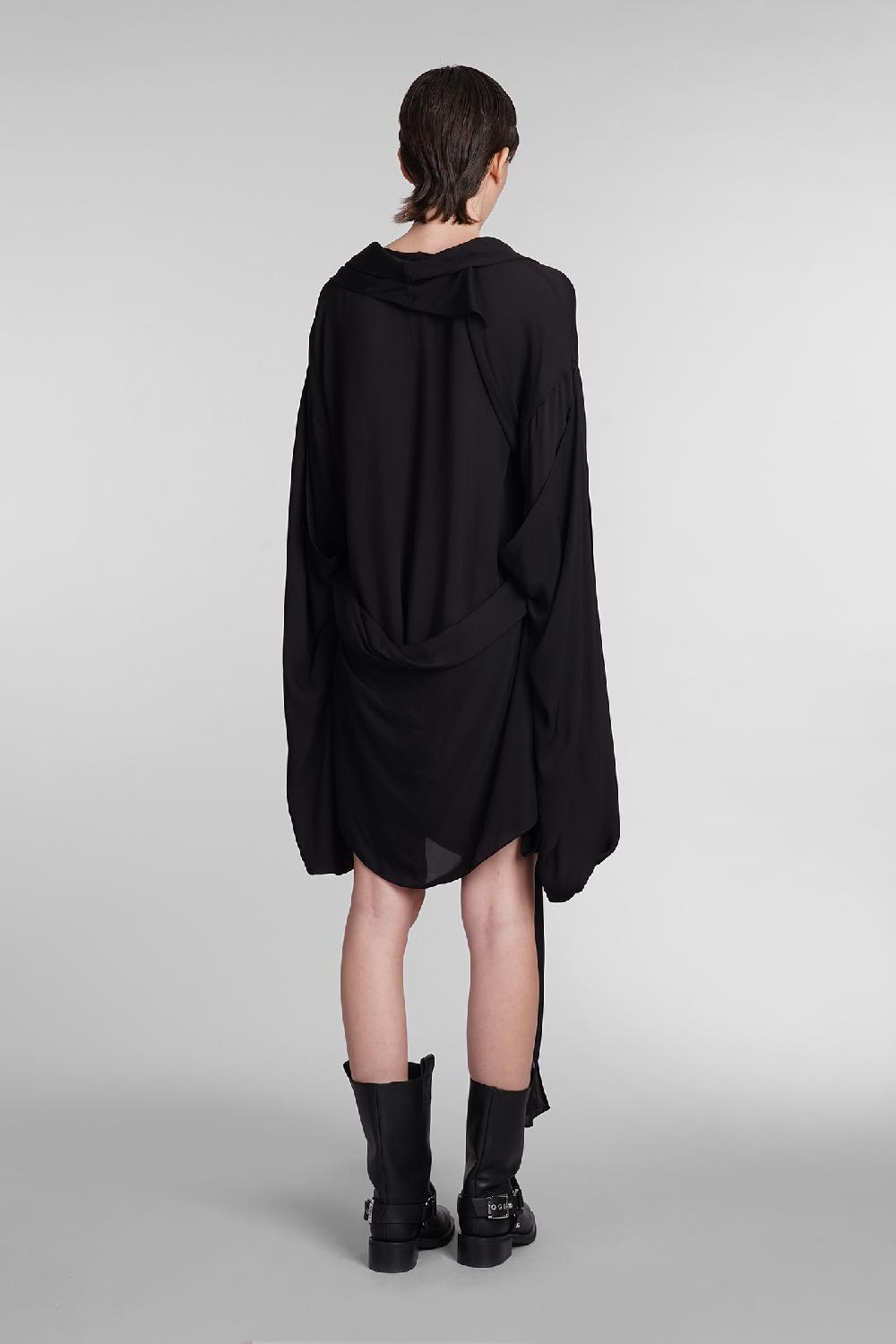 Deliberti Acne Studios Abito in viscosa nera cod. 395331 - Deliberti The Luxury Shopping Prezzo di fabbrica