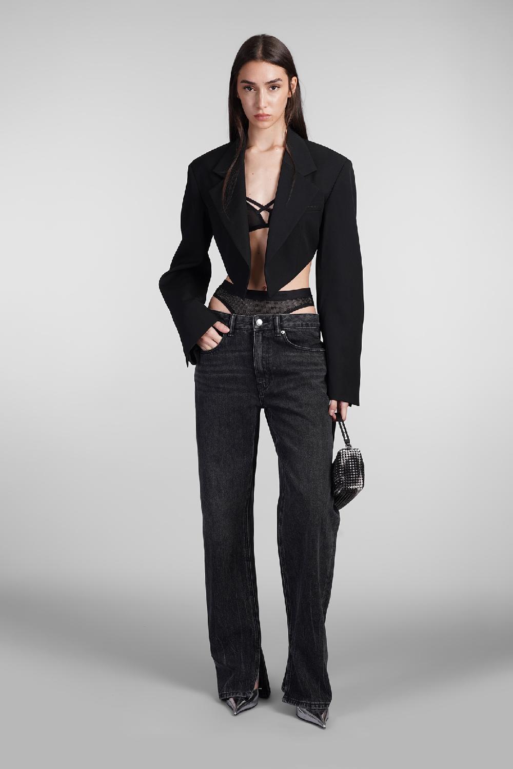 Deliberti Alexander Wang Jeans in cotone nero cod. 408656 - Deliberti The Luxury Shopping Offerta esclusiva