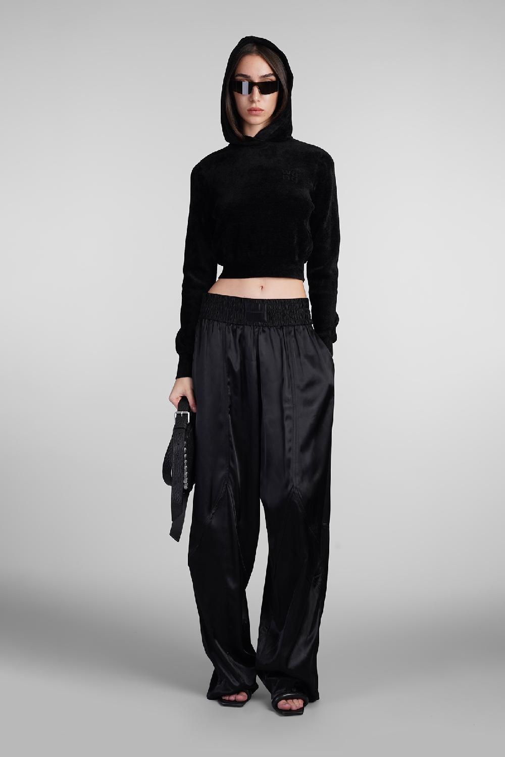 Deliberti Alexander Wang Pantalone in viscosa nera cod. 408658 - Deliberti The Luxury Shopping Offerta natalizia