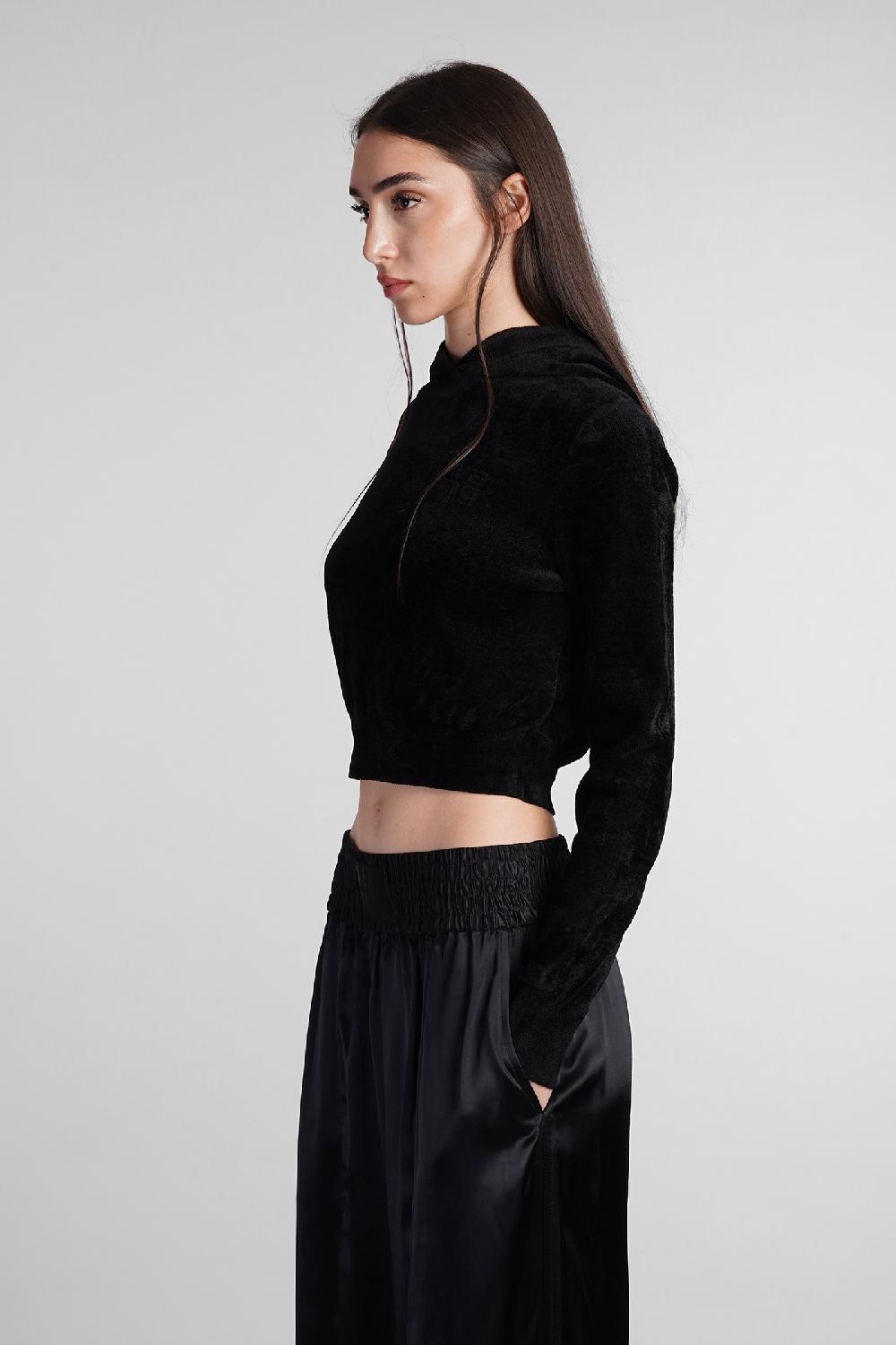 Deliberti Alexander Wang Felpa in cotone nero cod. 408607 - Deliberti The Luxury Shopping Offerta Pasqua
