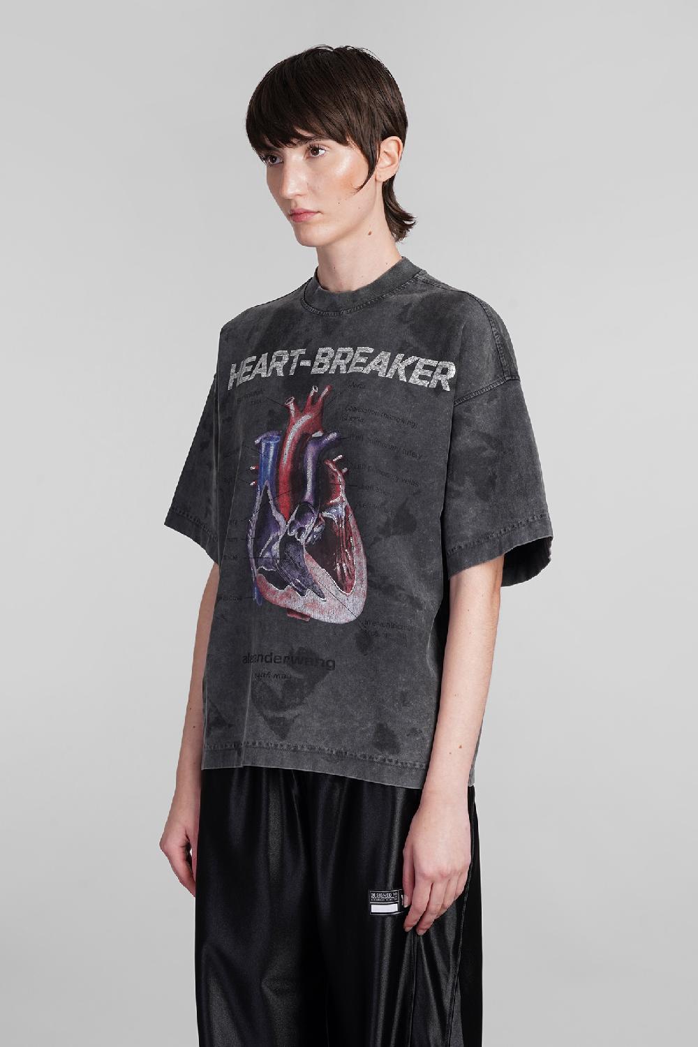 Deliberti Alexander Wang T-shirt in cotone grigio cod. 401750 - Deliberti The Luxury Shopping Offerta Giorno del Papà