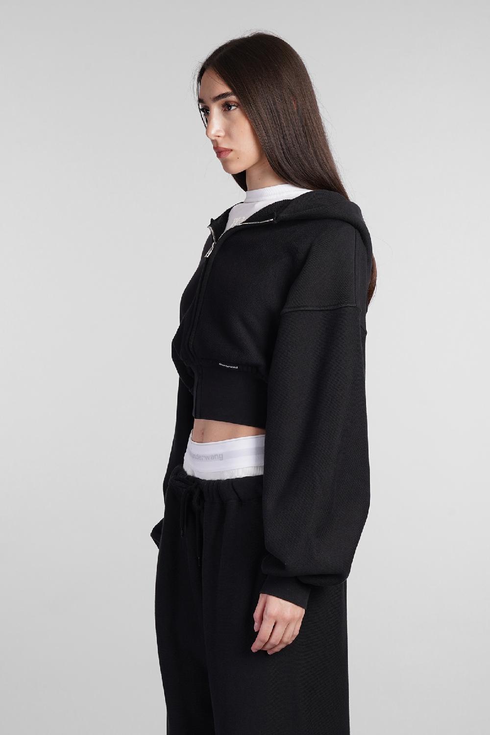 Deliberti Alexander Wang Felpa in cotone nero cod. 408602 - Deliberti The Luxury Shopping Offerta temporanea