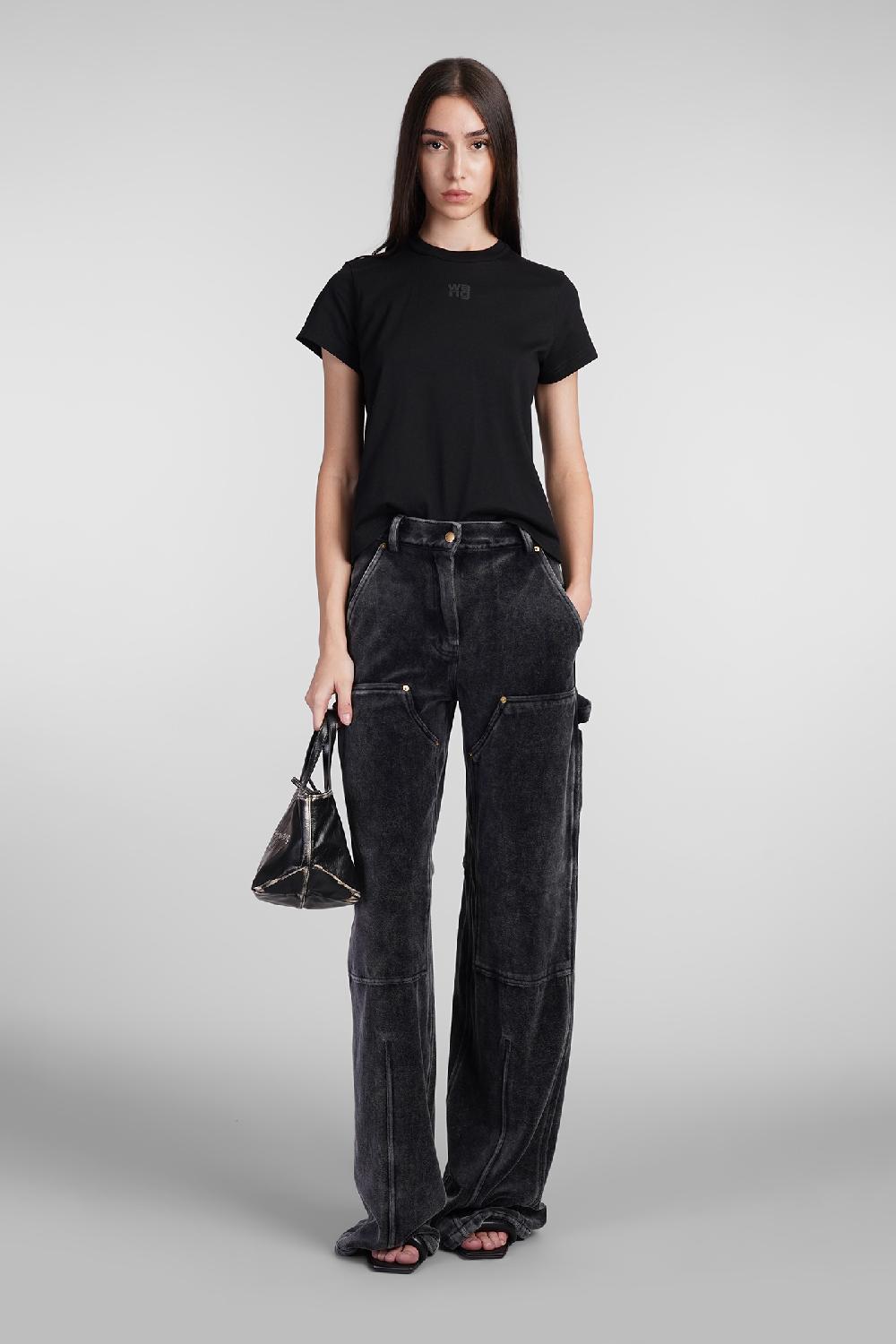 Deliberti Alexander Wang T-shirt in cotone nero cod. 408604 - Deliberti The Luxury Shopping Lightning offer
