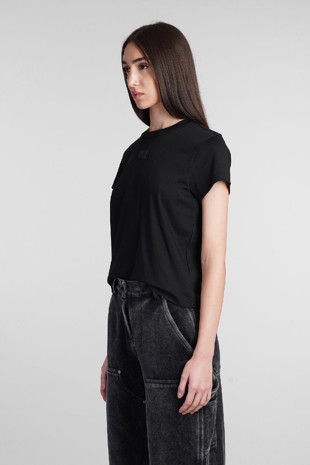 Deliberti Alexander Wang T-shirt in cotone nero cod. 408604 - Deliberti The Luxury Shopping Lightning offer