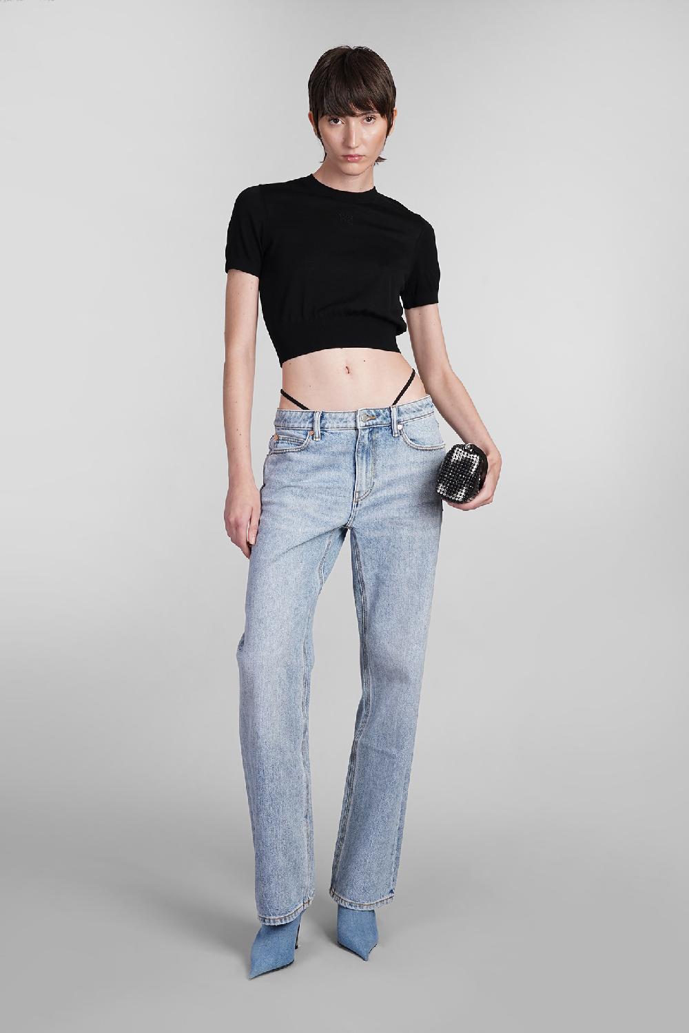 Deliberti Alexander Wang Topwear in lana nera cod. 401758 - Deliberti The Luxury Shopping Super Saving Price