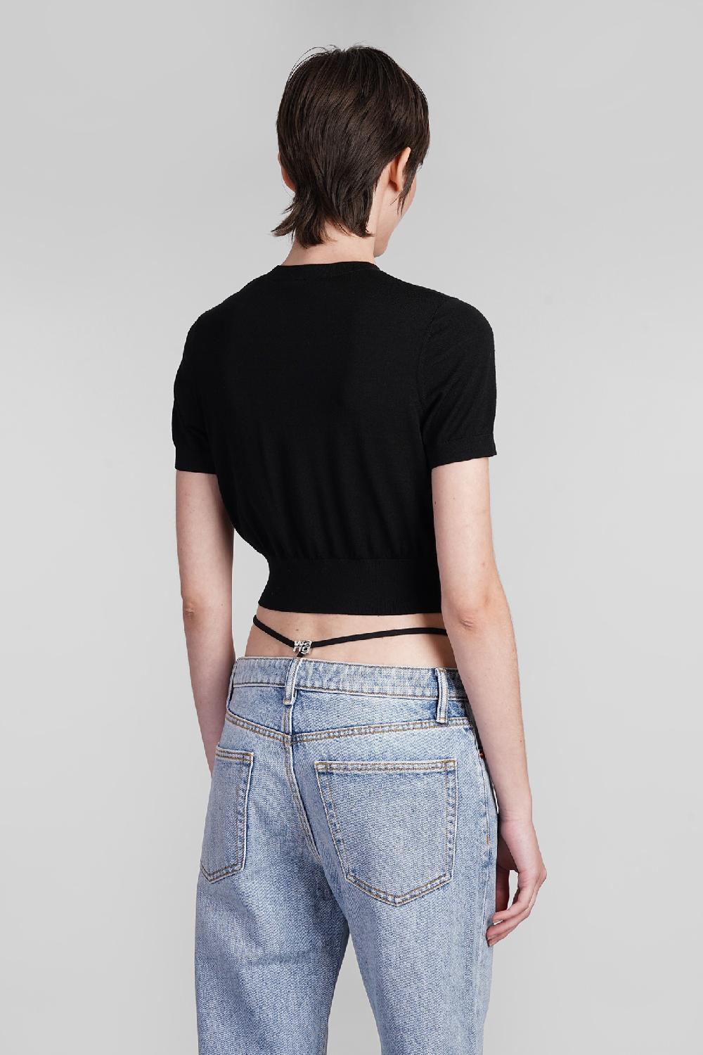 Deliberti Alexander Wang Topwear in lana nera cod. 401758 - Deliberti The Luxury Shopping Super Saving Price