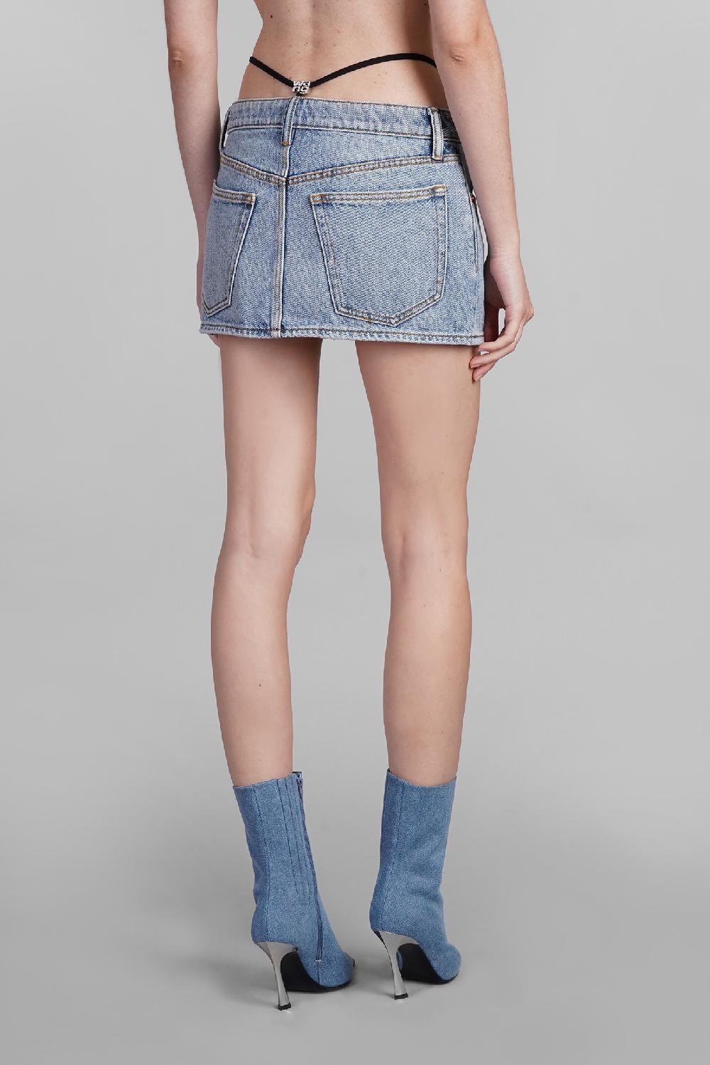 Deliberti Alexander Wang Gonna in cotone blu cod. 401874 - Deliberti The Luxury Shopping Fino al 50% di sconto