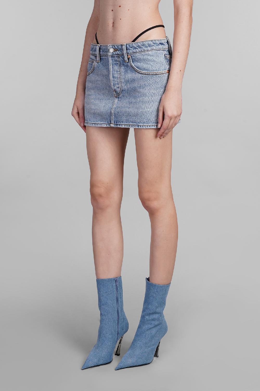 Deliberti Alexander Wang Gonna in cotone blu cod. 401874 - Deliberti The Luxury Shopping Fino al 50% di sconto