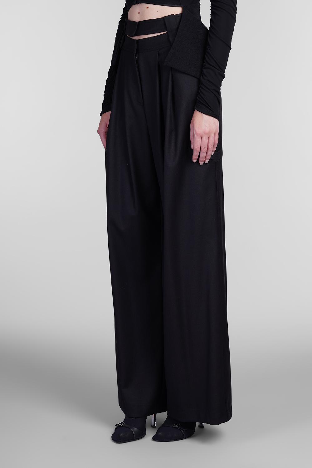 Deliberti Andreadamo Pantalone in poliestere nero cod. 405561 - Deliberti The Luxury Shopping 50% di sconto con spedizione gratuita
