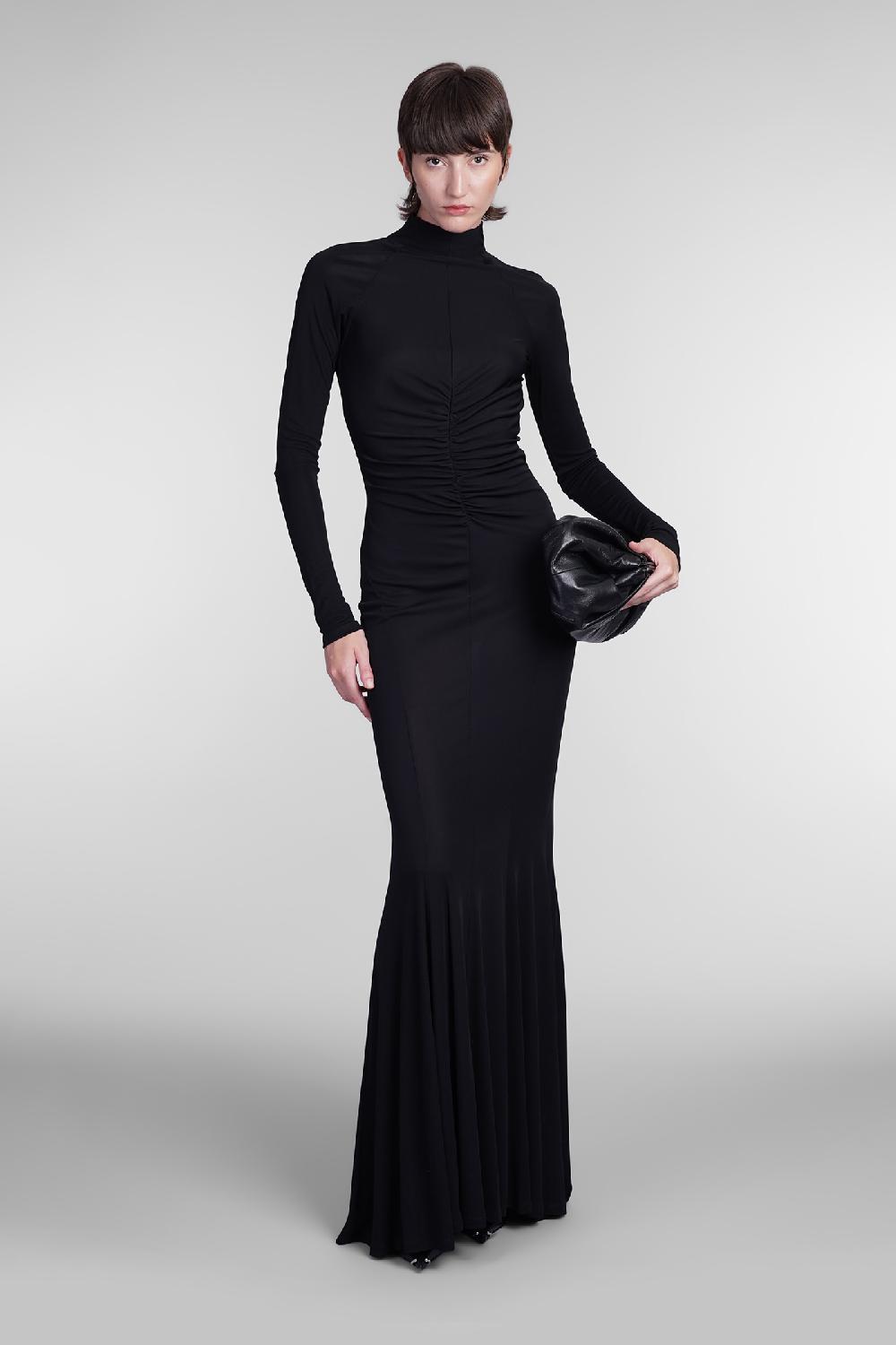 Deliberti Andreadamo Abito in viscosa nera cod. 405558 - Deliberti The Luxury Shopping Officina