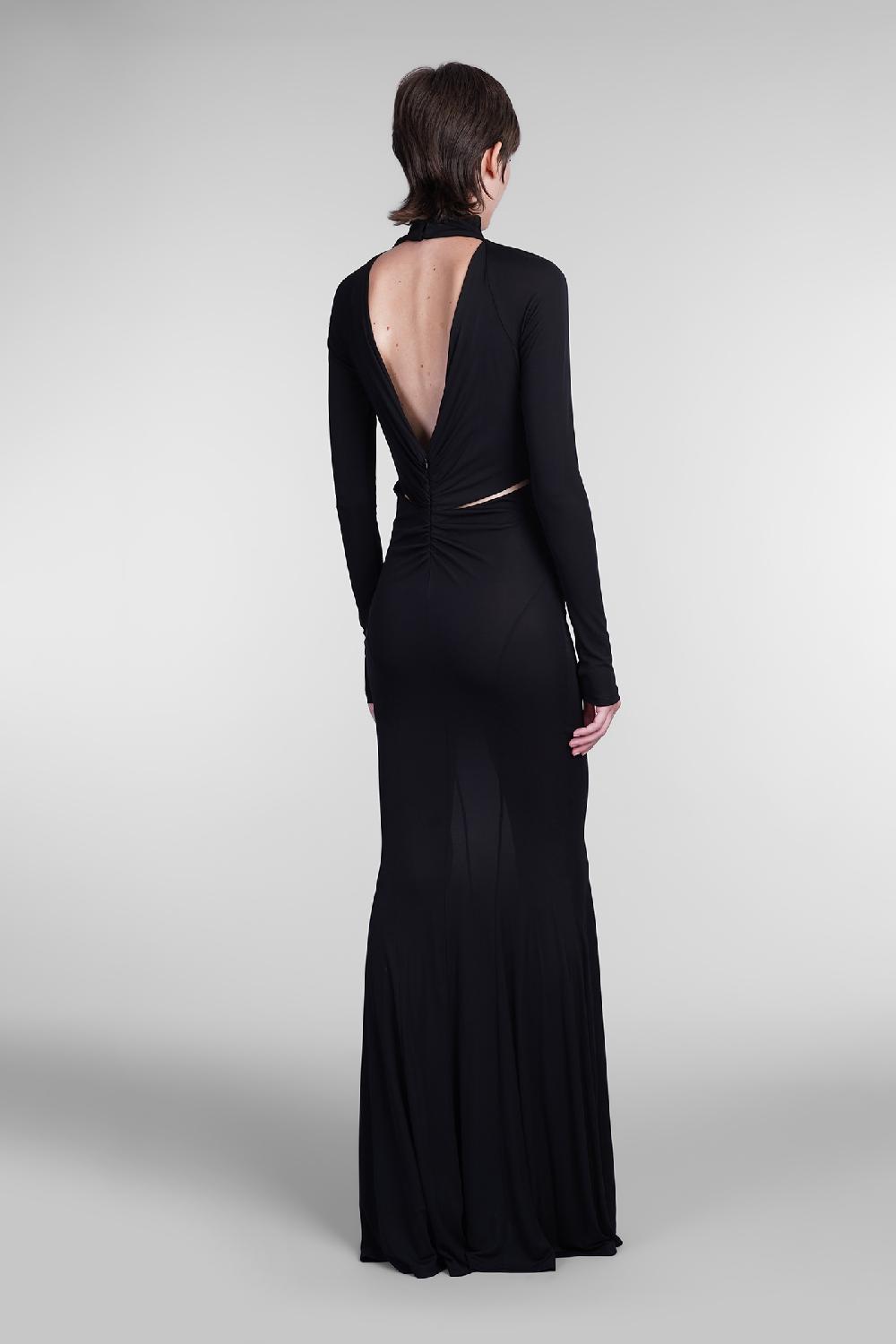 Deliberti Andreadamo Abito in viscosa nera cod. 405558 - Deliberti The Luxury Shopping Officina