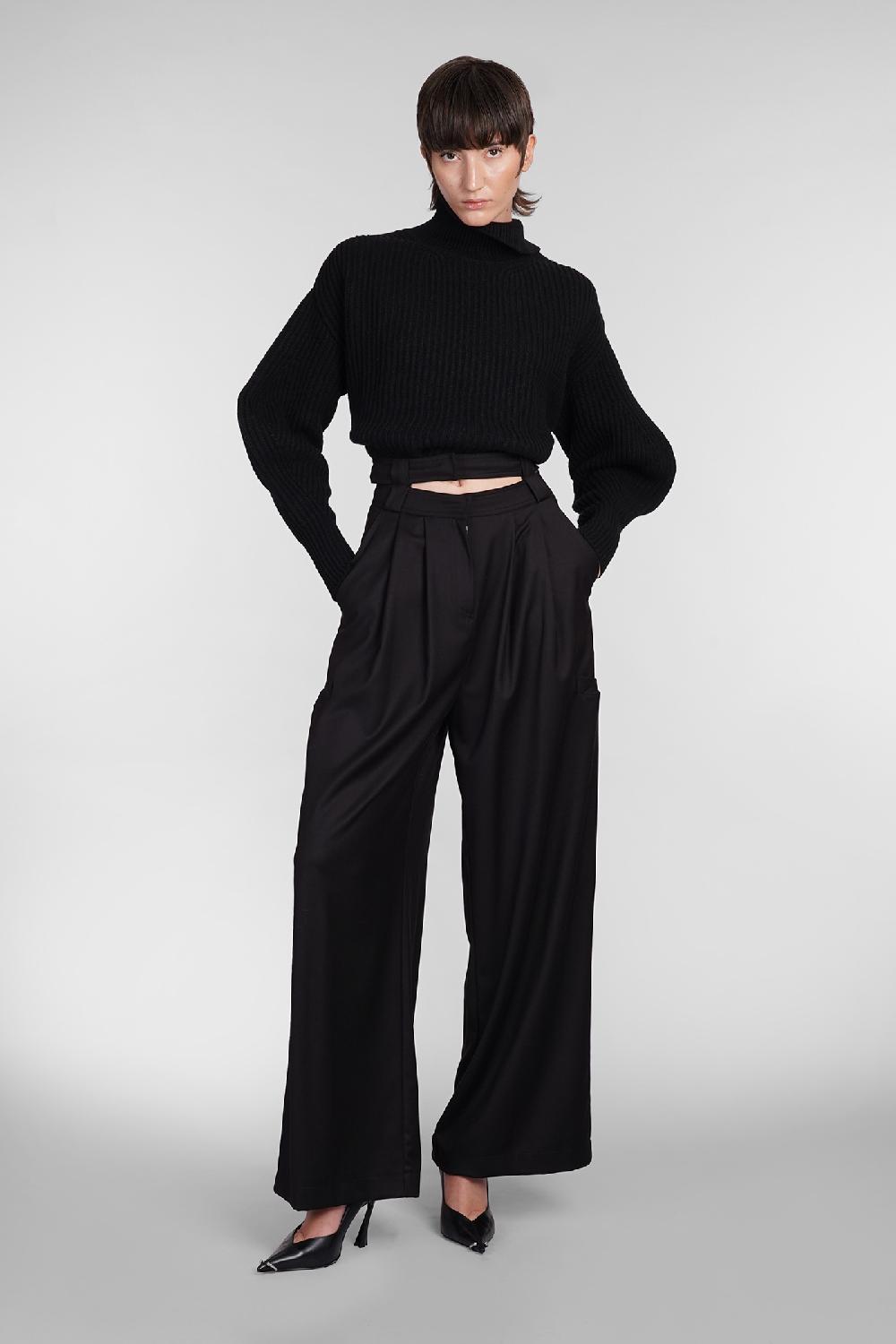 Deliberti Andreadamo Maglia in lana nera cod. 406587 - Deliberti The Luxury Shopping Limitato a 3 giorni