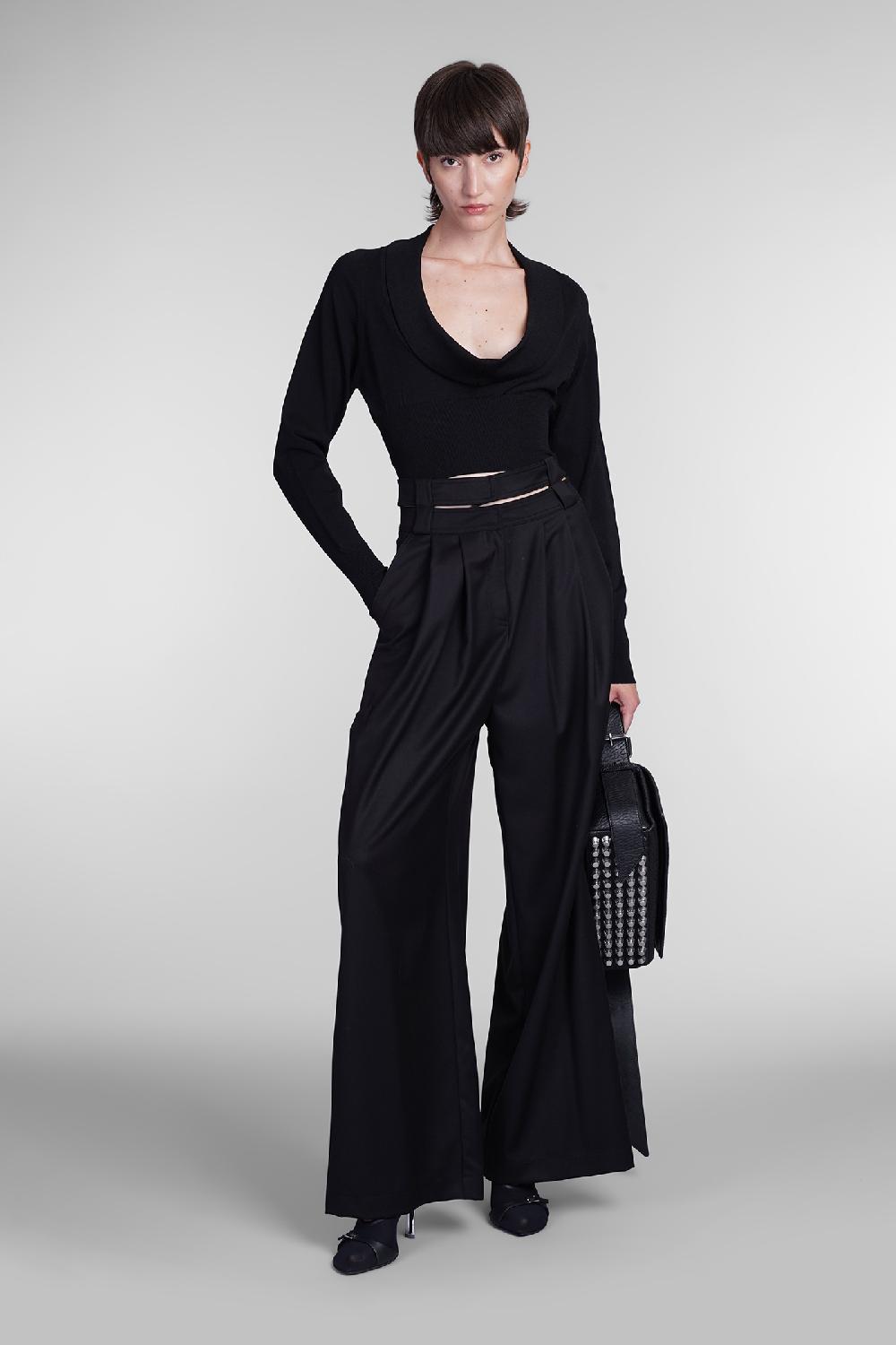 Deliberti Andreadamo Topwear in viscosa nera cod. 404408 - Deliberti The Luxury Shopping 50% di sconto per tempo limitato