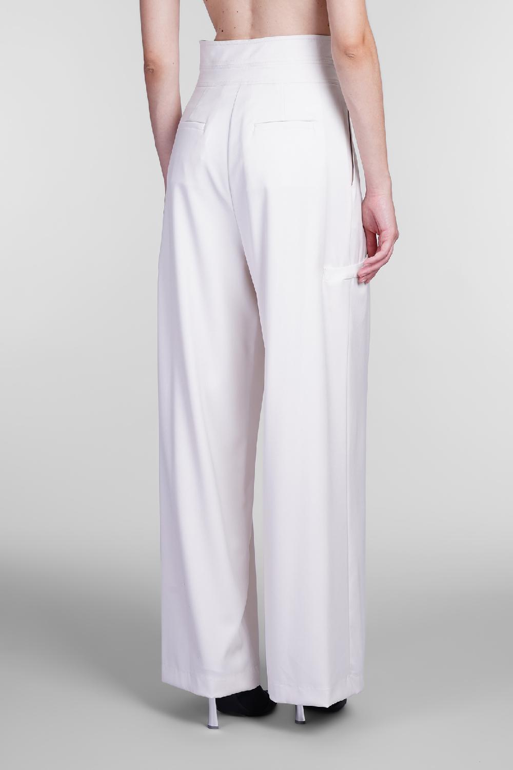 Deliberti Andreadamo Pantalone in poliestere bianco cod. 405560 - Deliberti The Luxury Shopping Sconti questo mese