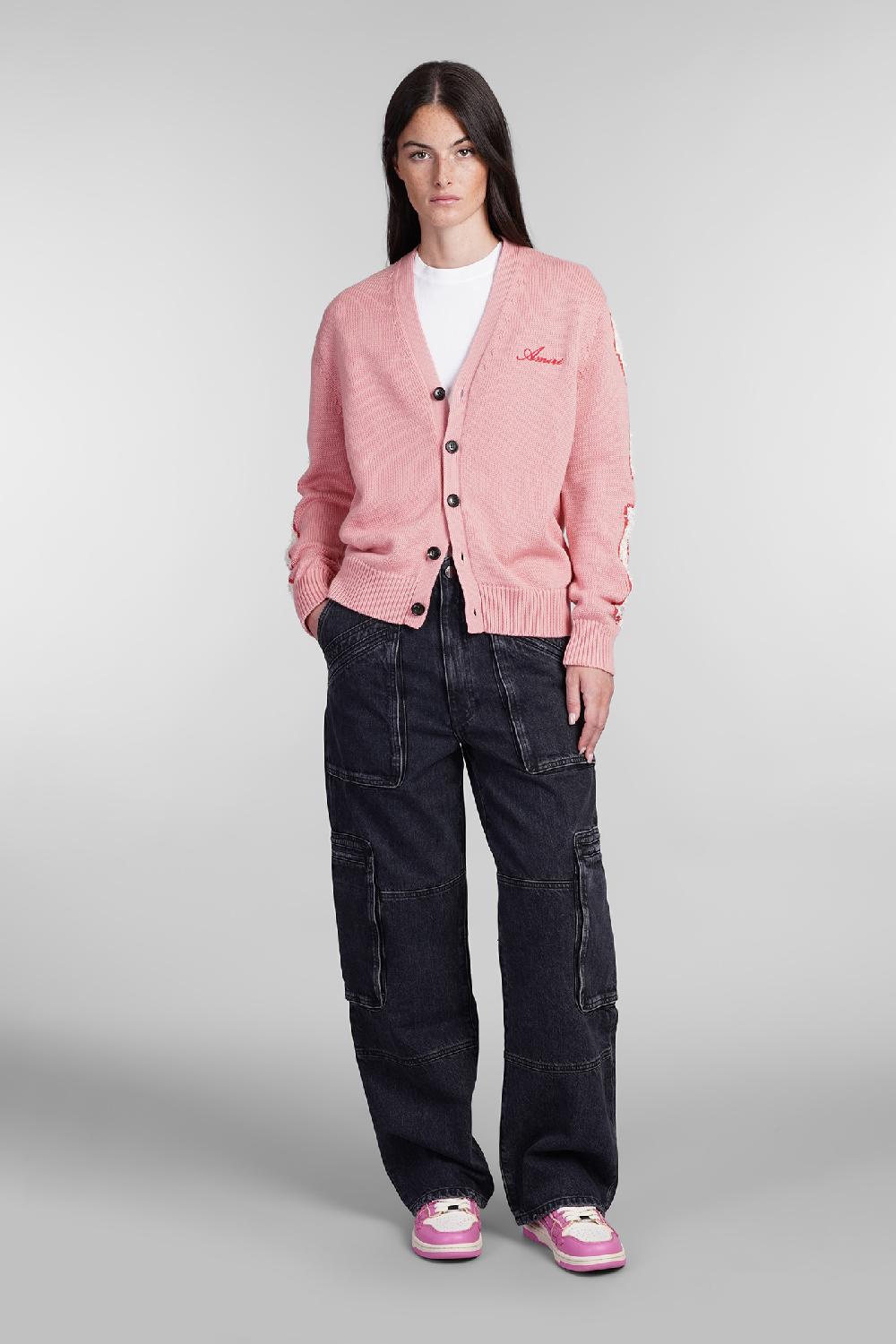 Deliberti Amiri Cardigan in lana rosa cod. 405355 - Deliberti The Luxury Shopping Nuovo