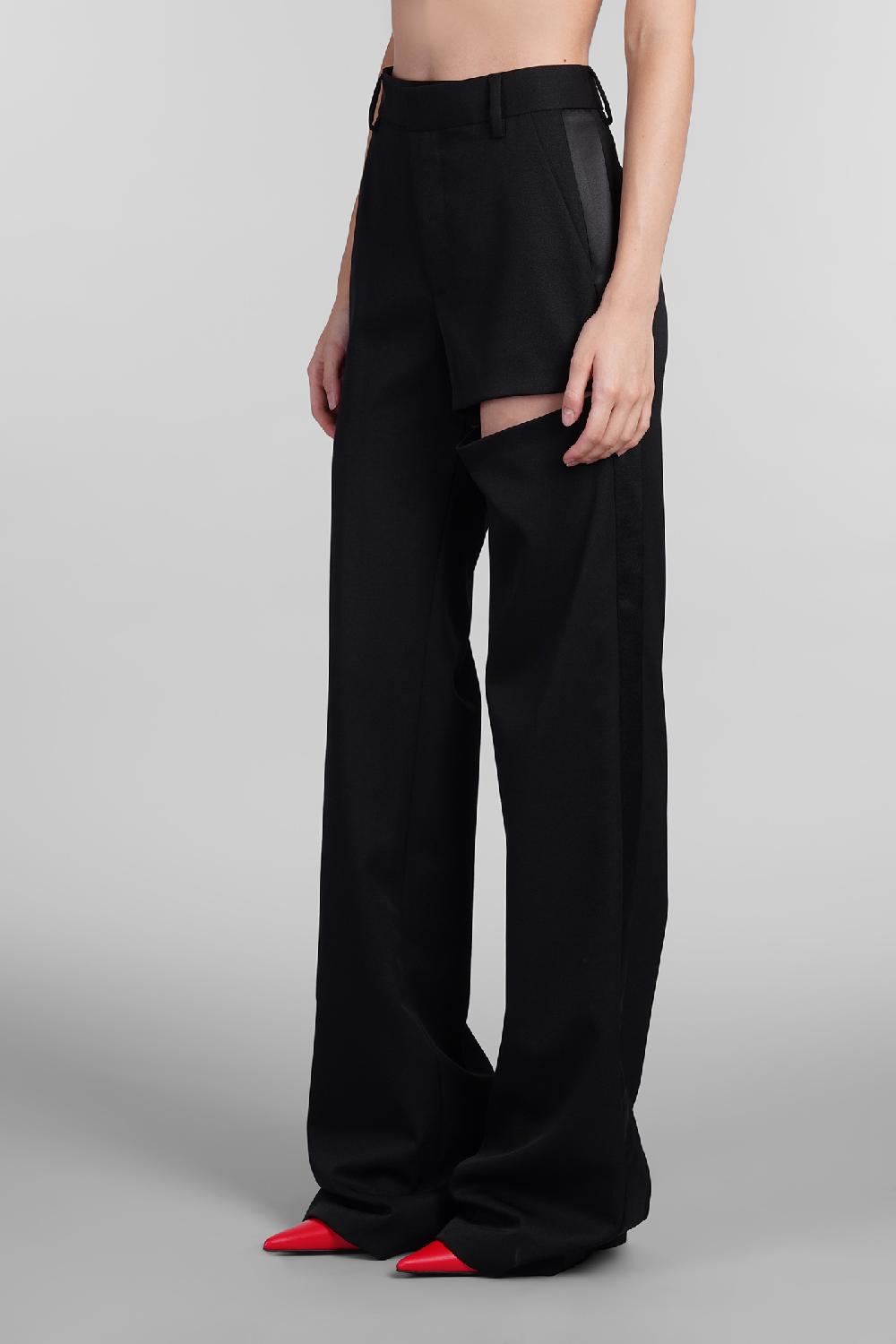 Deliberti Area Pantalone in lana nera cod. 406962 - Deliberti The Luxury Shopping Pezzi Unici