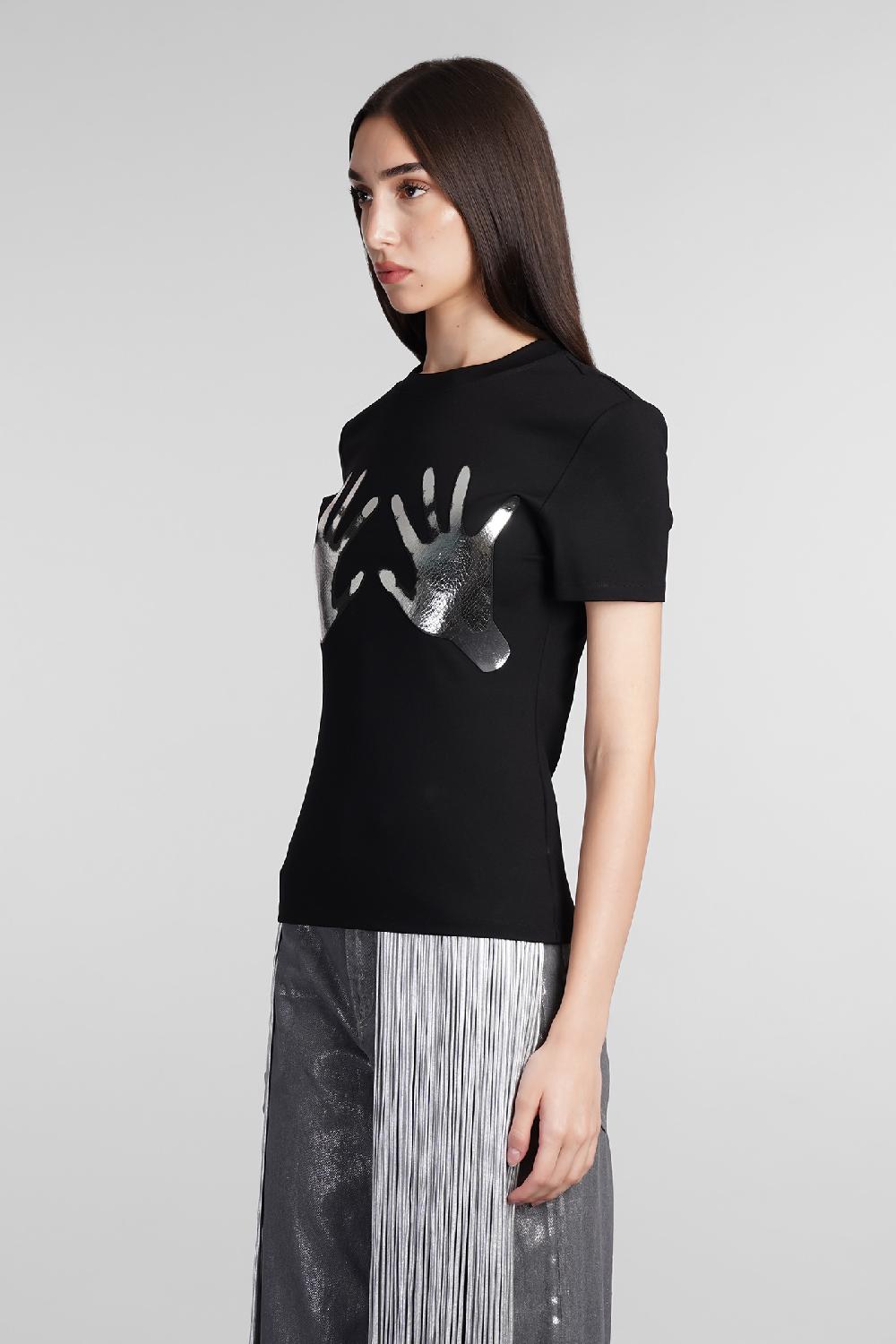 Deliberti Area T-shirt in viscosa nera cod. 409260 - Deliberti The Luxury Shopping Promozione Limitata