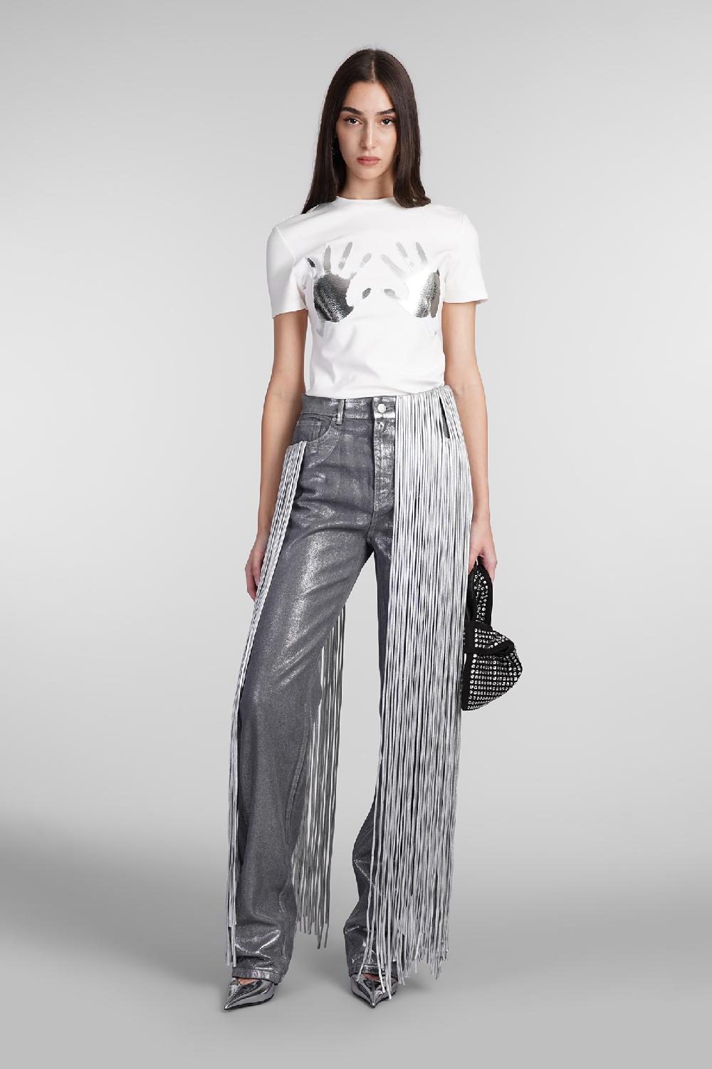 Deliberti Area Jeans in cotone argento cod. 409267 - Deliberti The Luxury Shopping Shopping Online