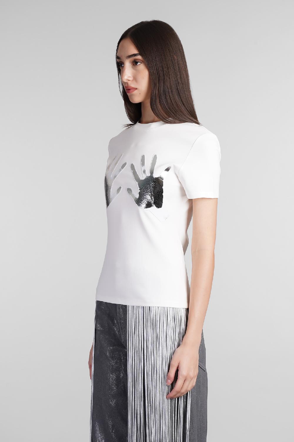 Deliberti Area T-shirt in viscosa bianca cod. 409261 - Deliberti The Luxury Shopping Prezzo Ridotto