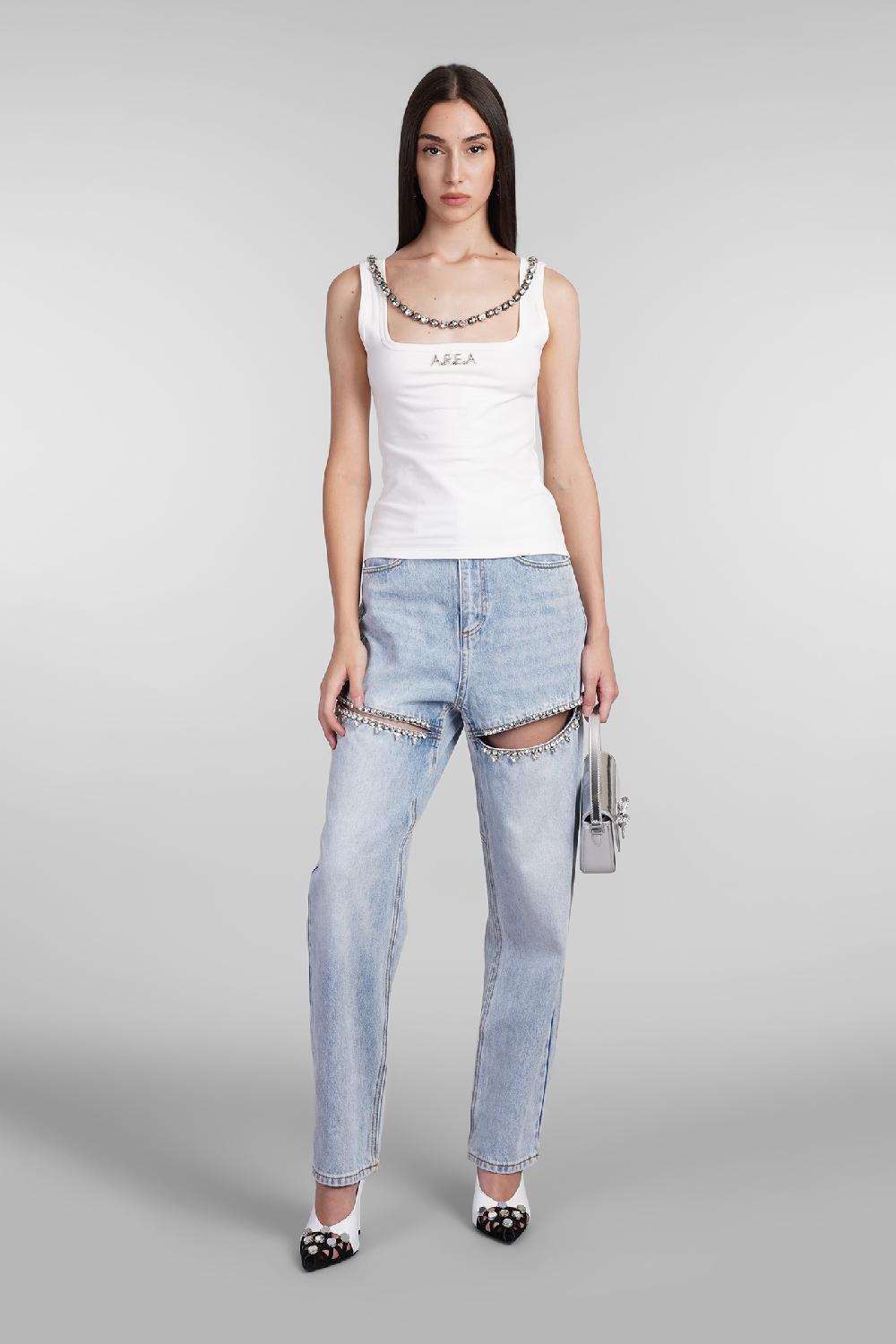 Deliberti Area Topwear in cotone bianco cod. 406957 - Deliberti The Luxury Shopping Sottocosto