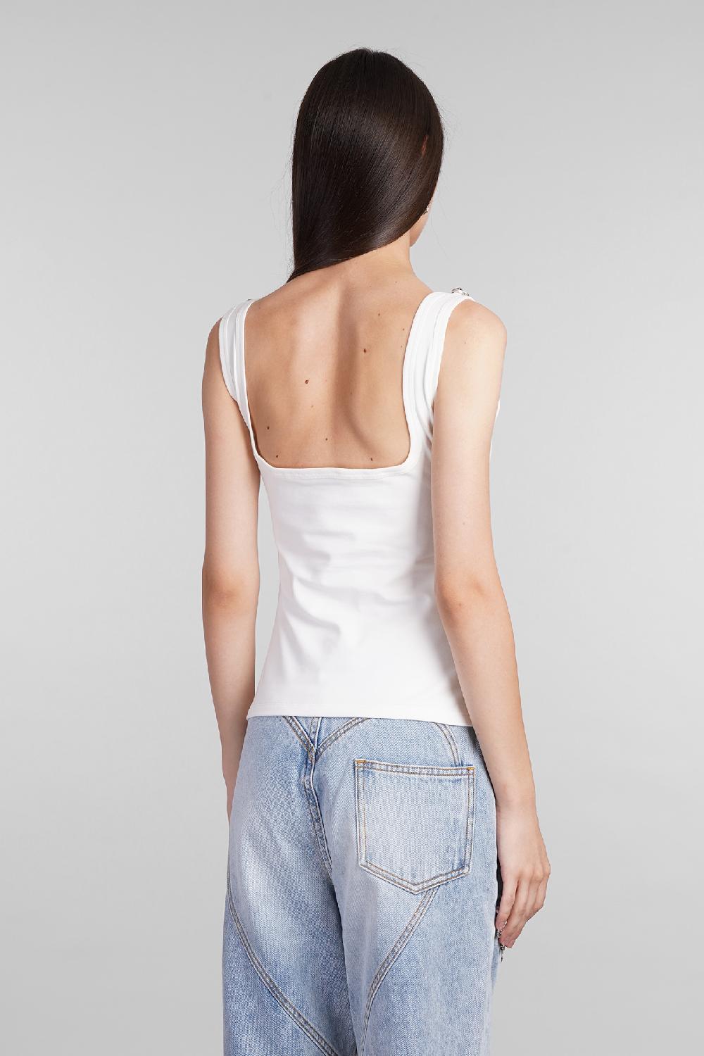 Deliberti Area Topwear in cotone bianco cod. 406957 - Deliberti The Luxury Shopping Sottocosto