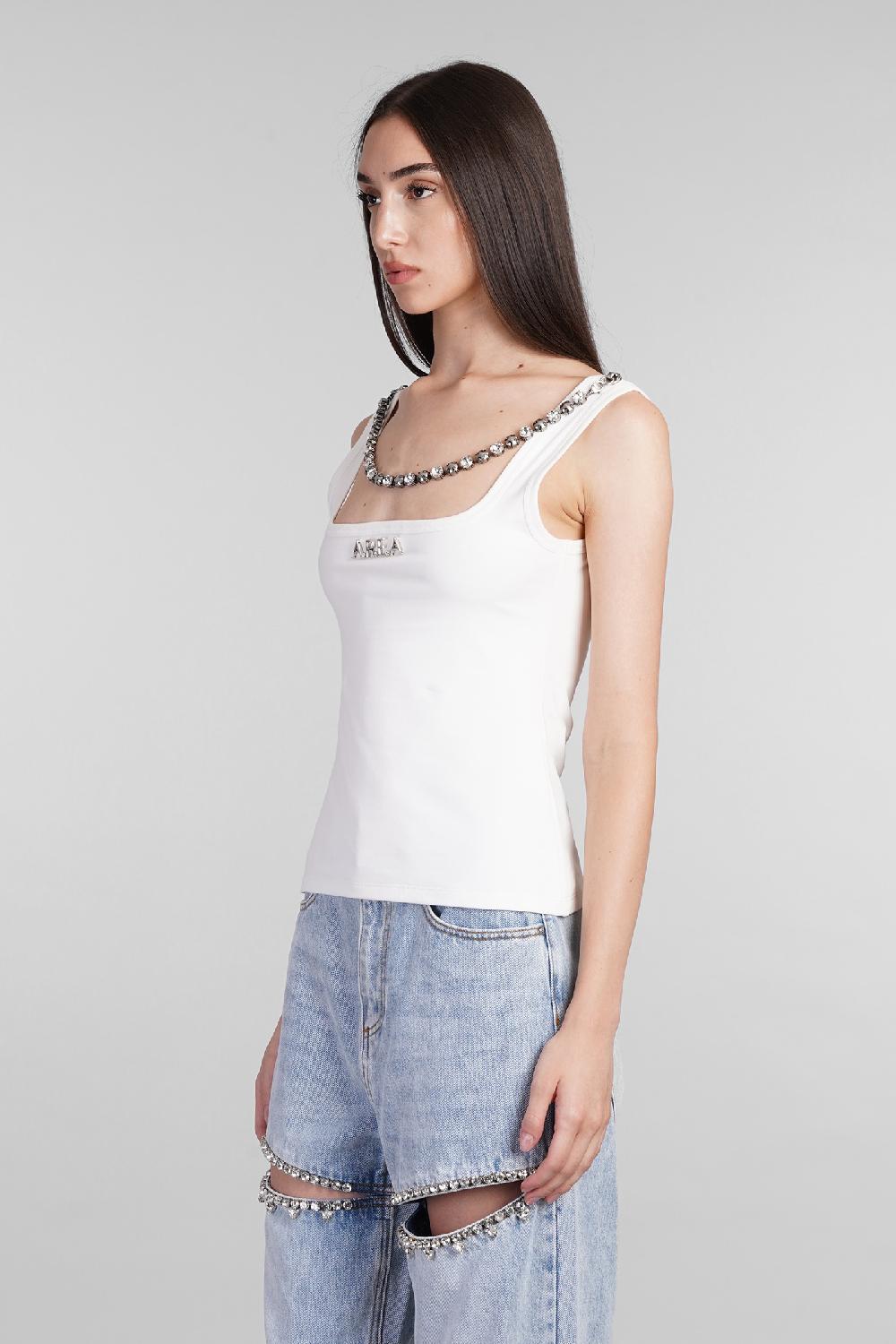 Deliberti Area Topwear in cotone bianco cod. 406957 - Deliberti The Luxury Shopping Sottocosto