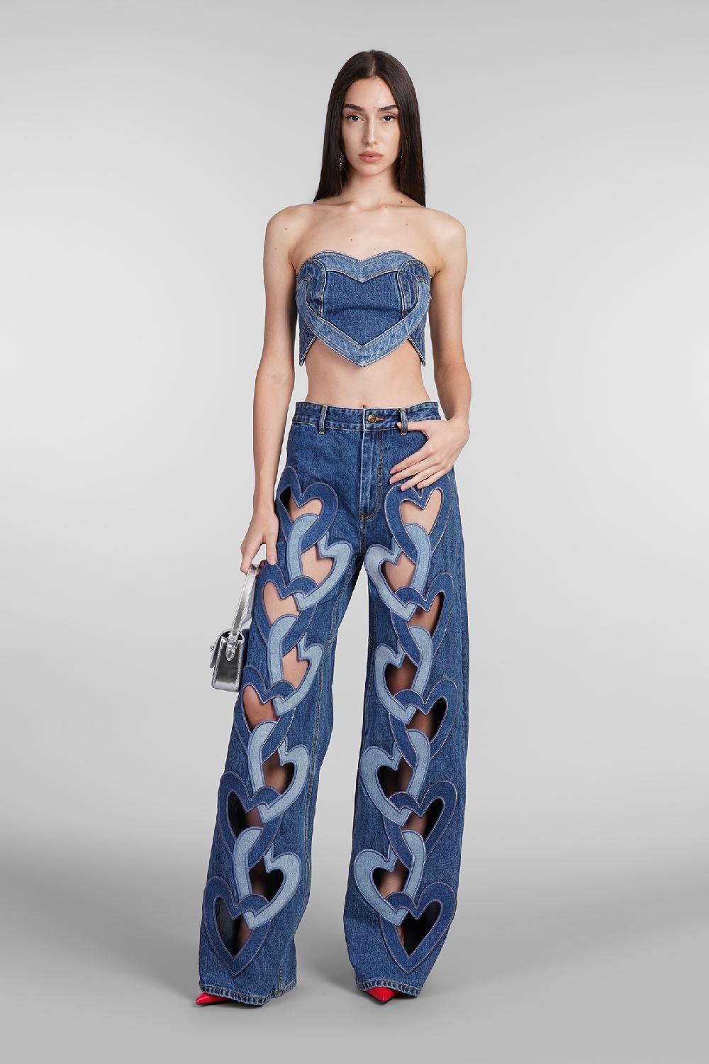 Deliberti Area Topwear in cotone blu cod. 406964 - Deliberti The Luxury Shopping Presa