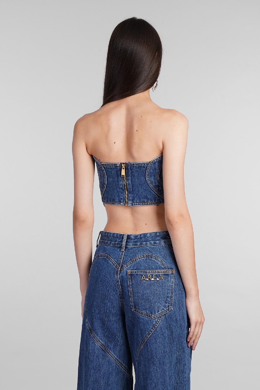 Deliberti Area Topwear in cotone blu cod. 406964 - Deliberti The Luxury Shopping Presa