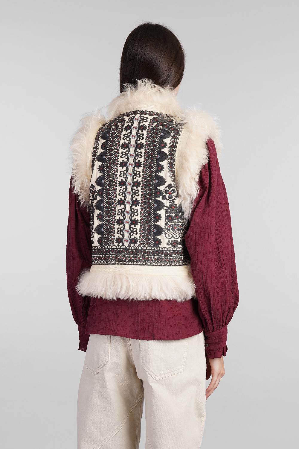 Deliberti Antik Batik Gilet sandor in cotone beige cod. 406697 - Deliberti The Luxury Shopping Vendita Economica