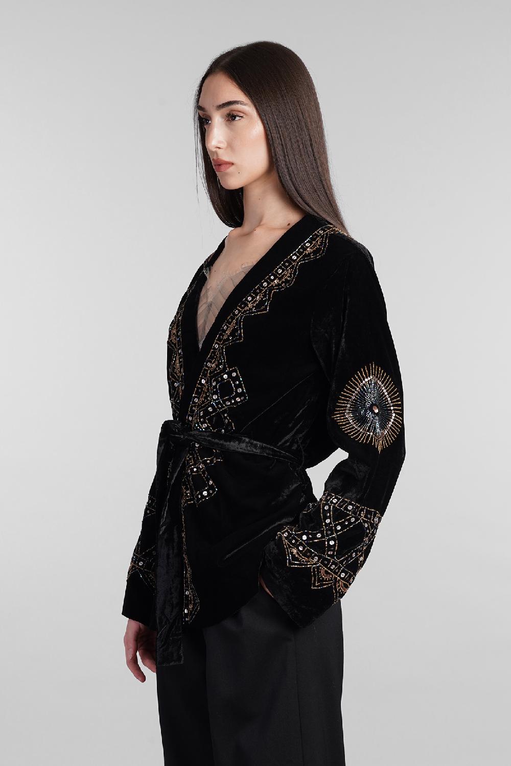 Deliberti Antik Batik Giacca casual illuminati in nylon nero cod. 406694 - Deliberti The Luxury Shopping Saldi Di Fabbrica