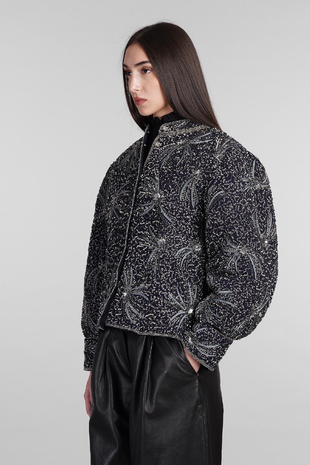 Deliberti Antik Batik Giacca casual matari in viscosa blu cod. 406695 - Deliberti The Luxury Shopping I Più Venduti