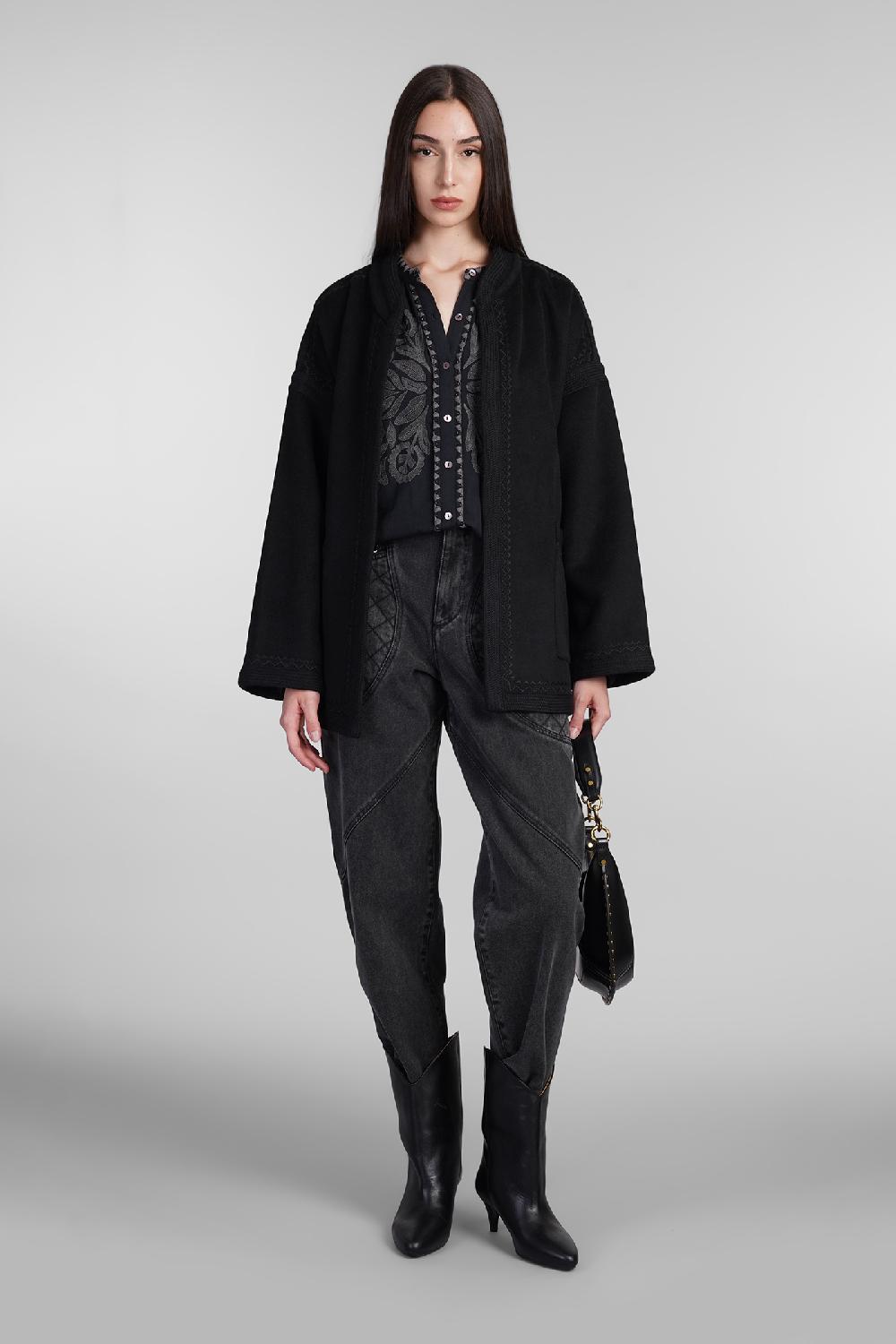 Deliberti Antik Batik Camicia eglantine in cotone nero cod. 406693 - Deliberti The Luxury Shopping In Saldo