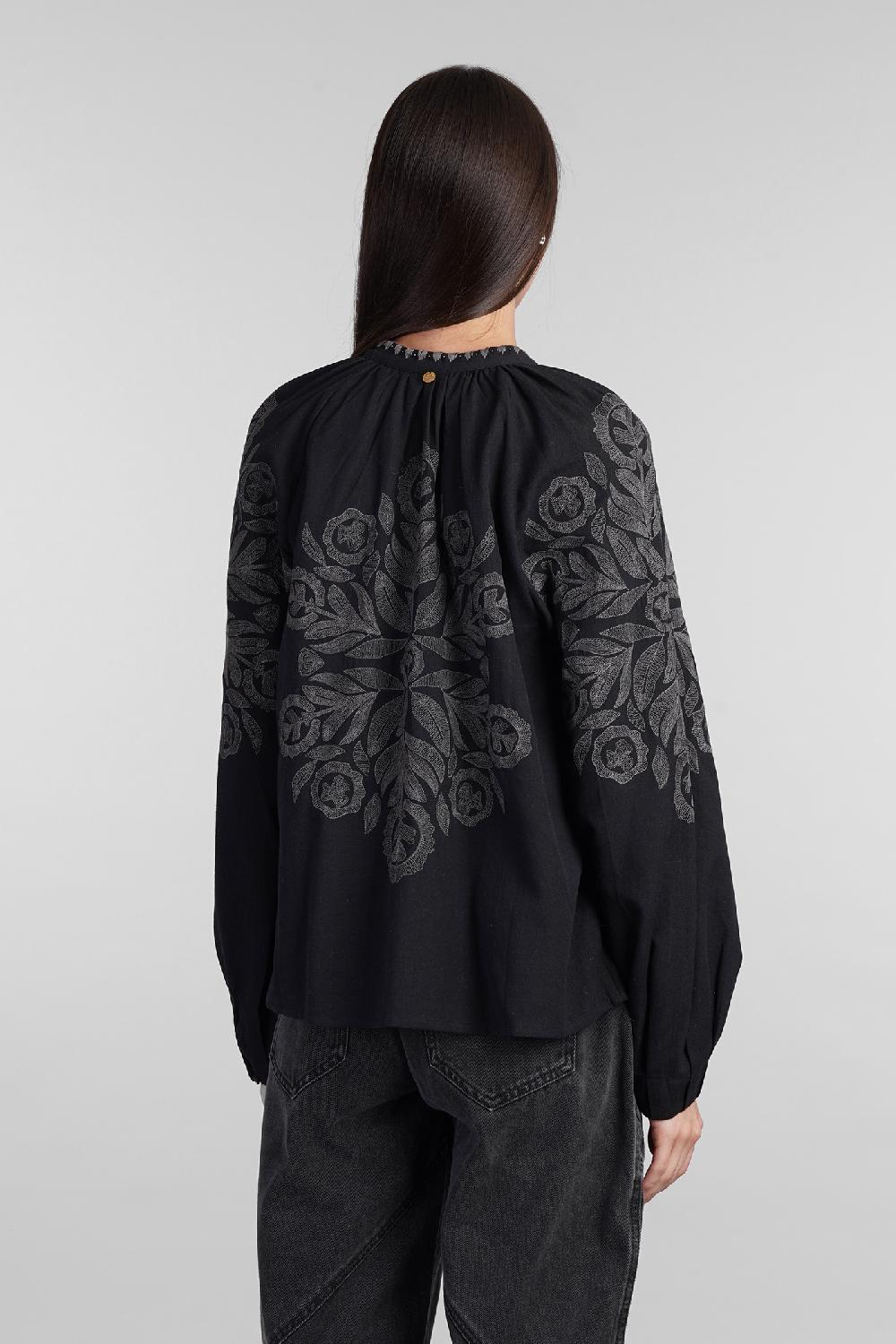 Deliberti Antik Batik Camicia eglantine in cotone nero cod. 406693 - Deliberti The Luxury Shopping In Saldo